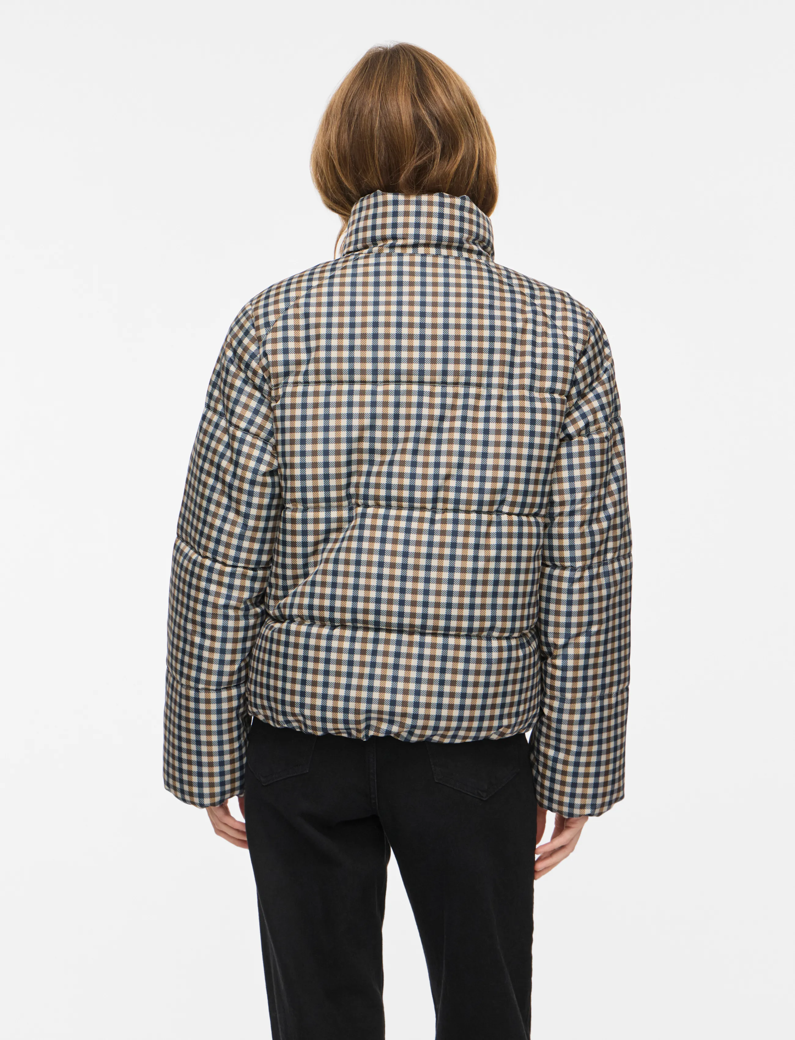 Vila - VIKARLA NEW PRINTED PUFFER JACKET /OTW - crystal gray - 3