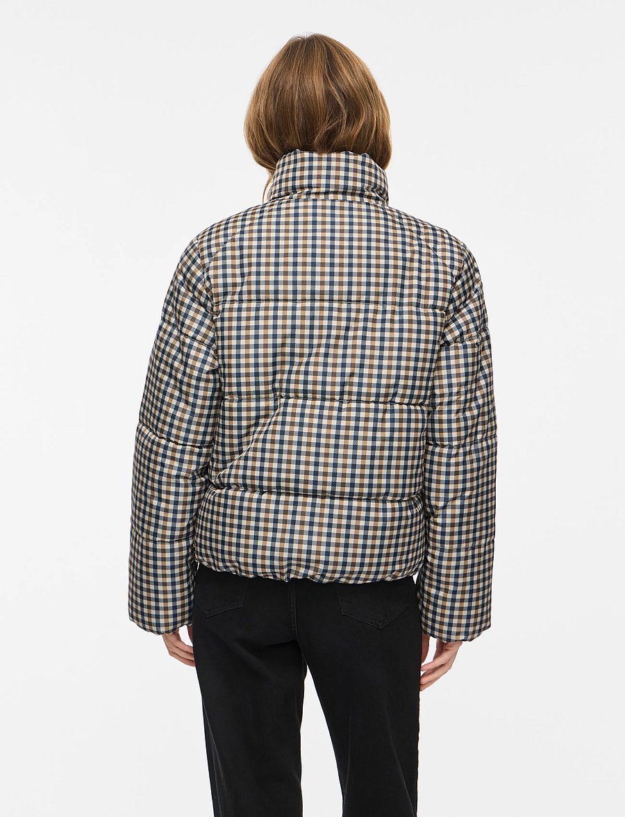 Vila - VIKARLA NEW PRINTED PUFFER JACKET /OTW - talvejoped - crystal gray - 3
