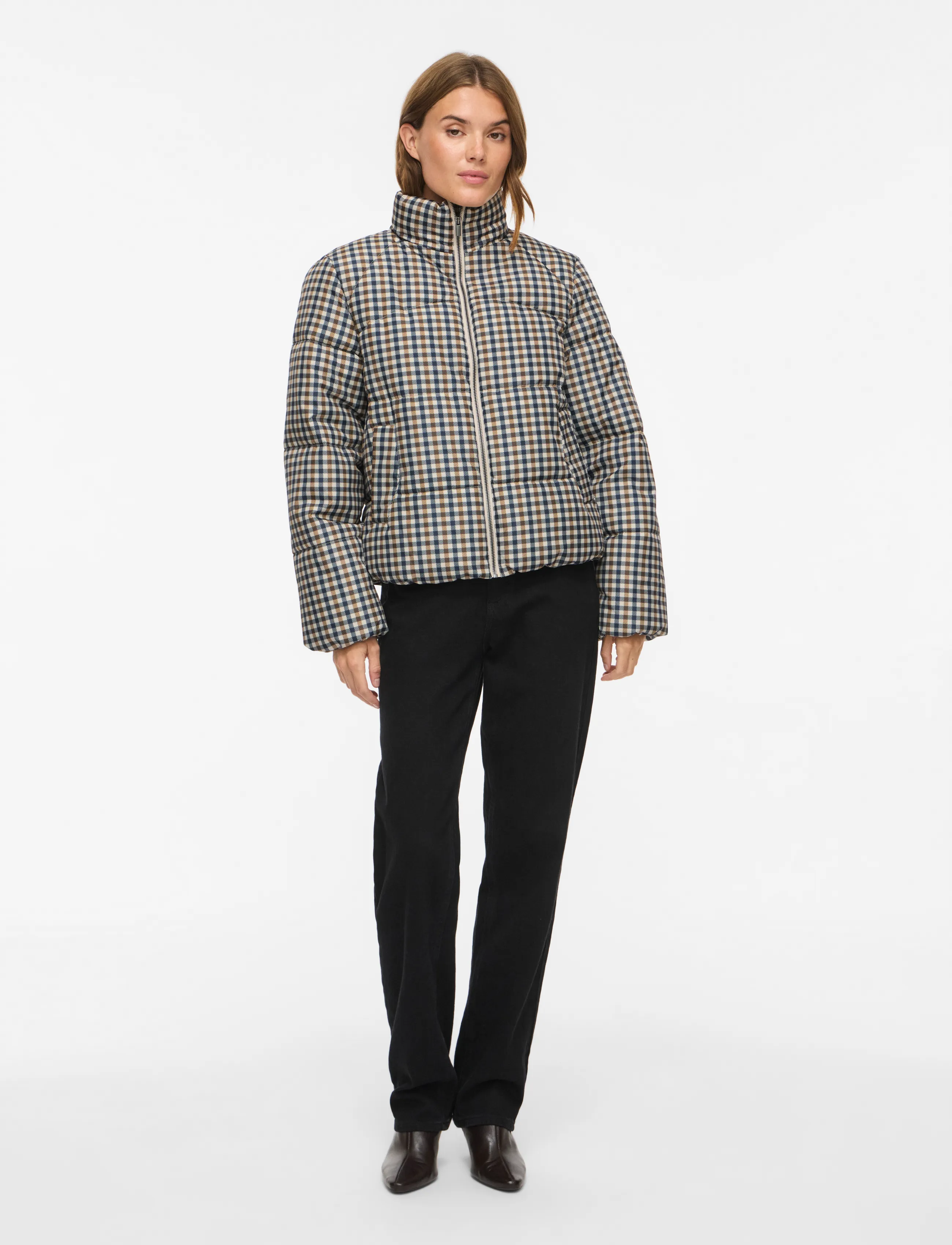 Vila - VIKARLA NEW PRINTED PUFFER JACKET /OTW - crystal gray - 4