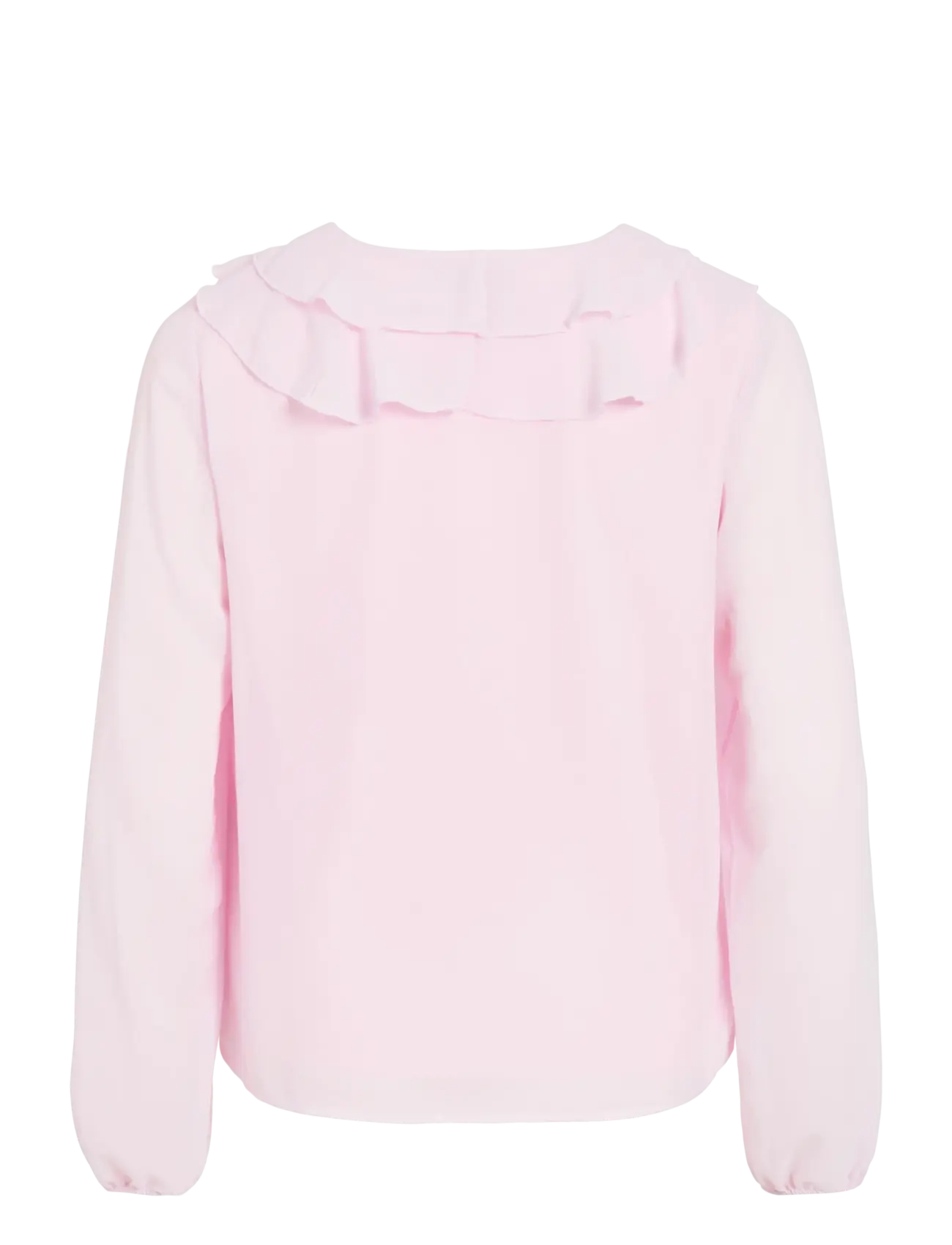 Vila - VIANE L/S V-NECK FRILL TOP - NOOS - blouses à manches longues - cherry blossom - 2