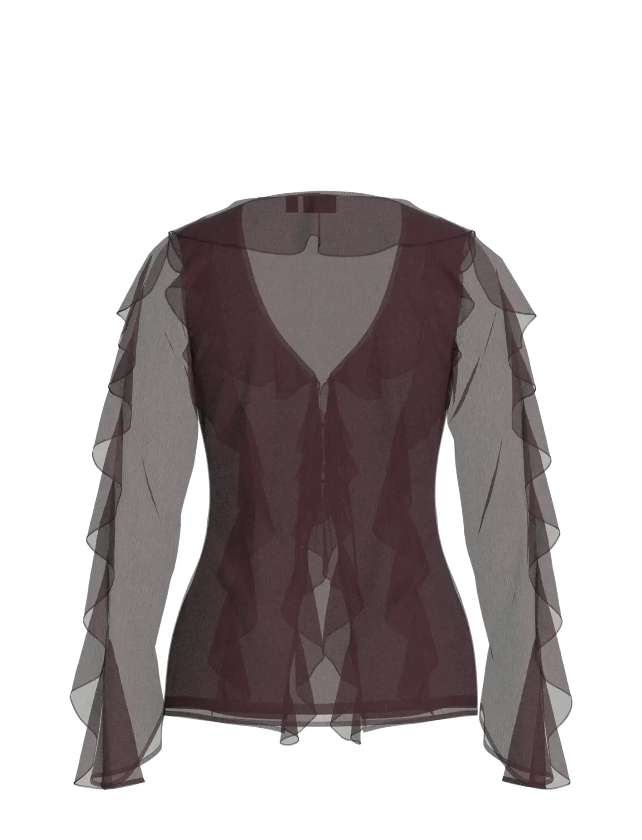 Vila - VIFALIA L/S FRILL KIMONO TOP/KA - langærmede toppe - fig - 1