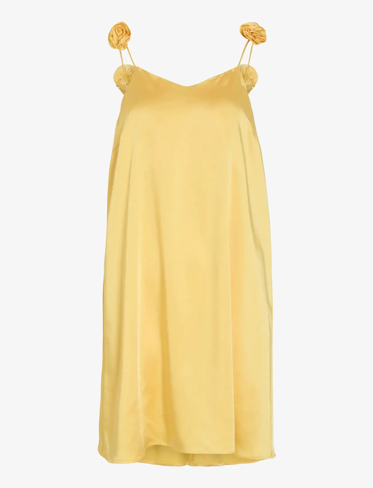 Vila - VICILLE VNECK ROSE SINGLET SHOR DRESS/DC - schlupfkleider - yarrow - 0