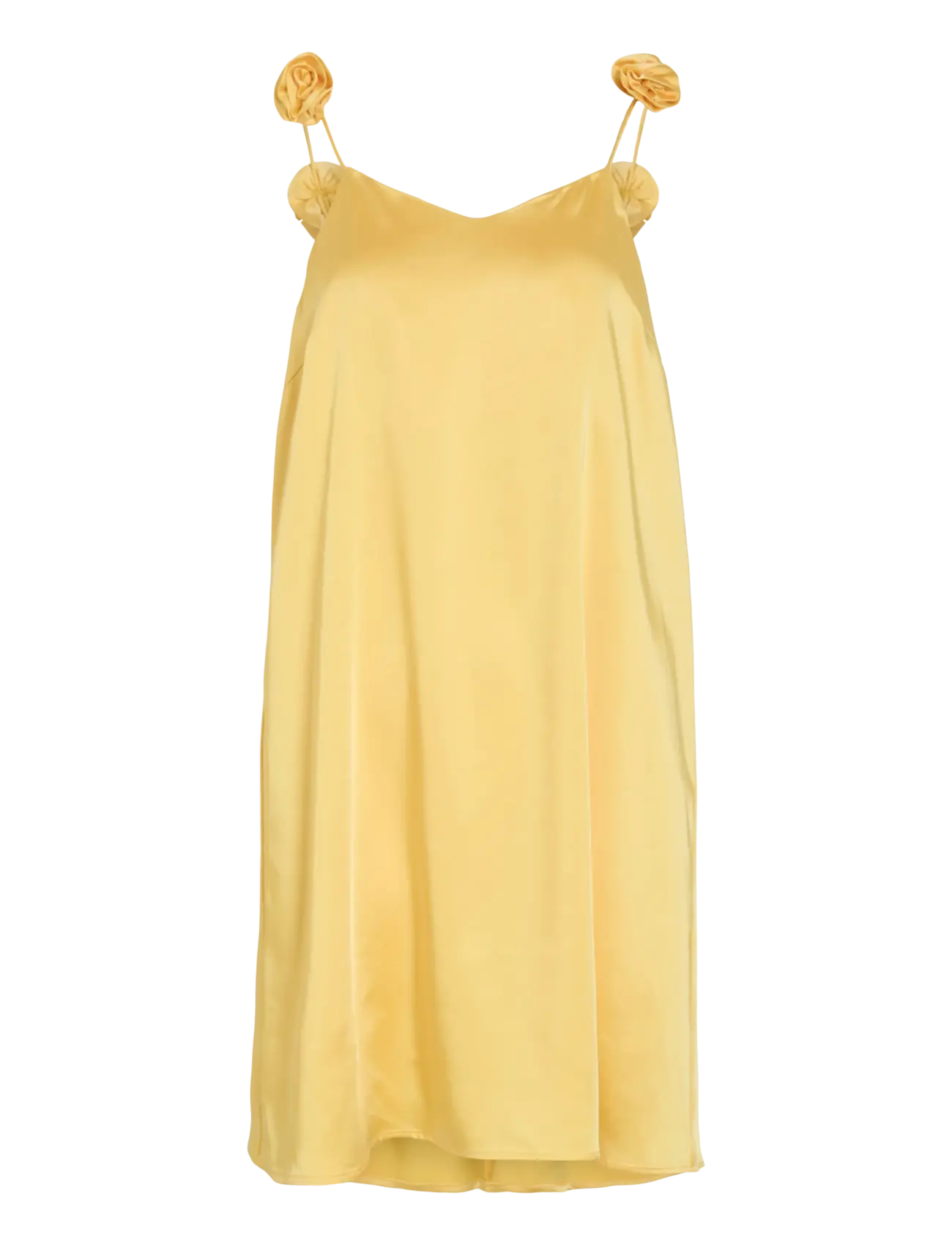 Vila VICILLE VNECK ROSE SINGLET SHOR DRESS/DC - Suknelės - YARROW / yellow