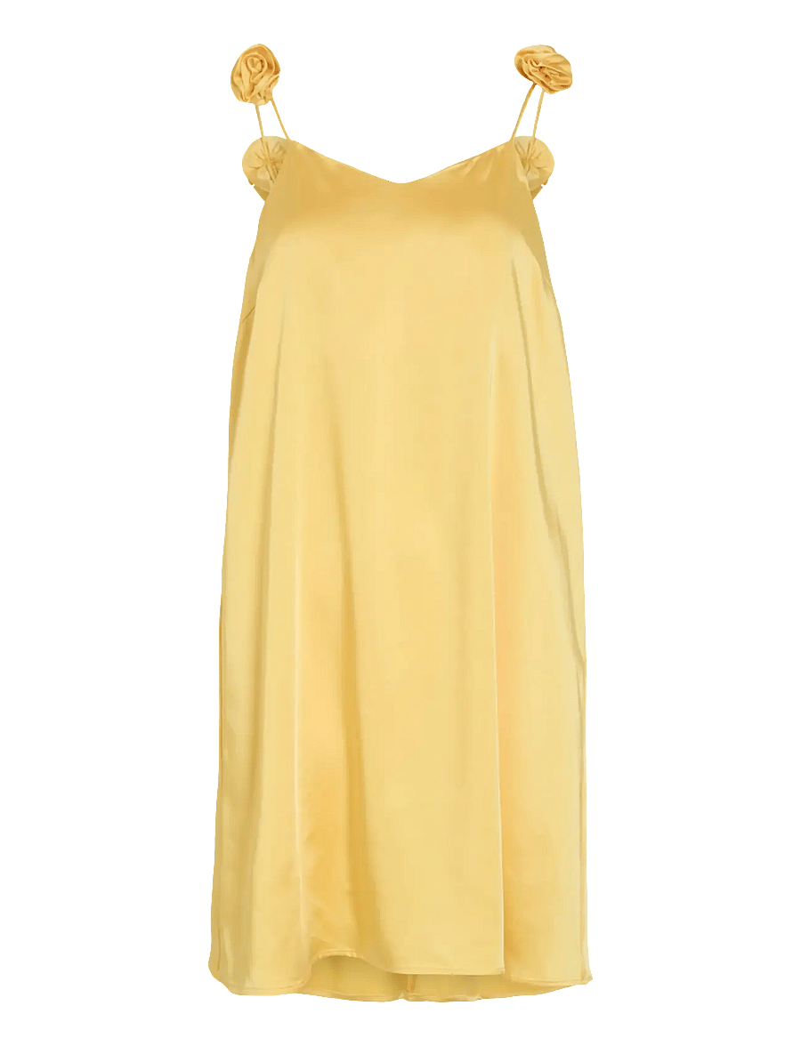 Vila - VICILLE VNECK ROSE SINGLET SHOR DRESS/DC - schlupfkleider - yarrow - 0
