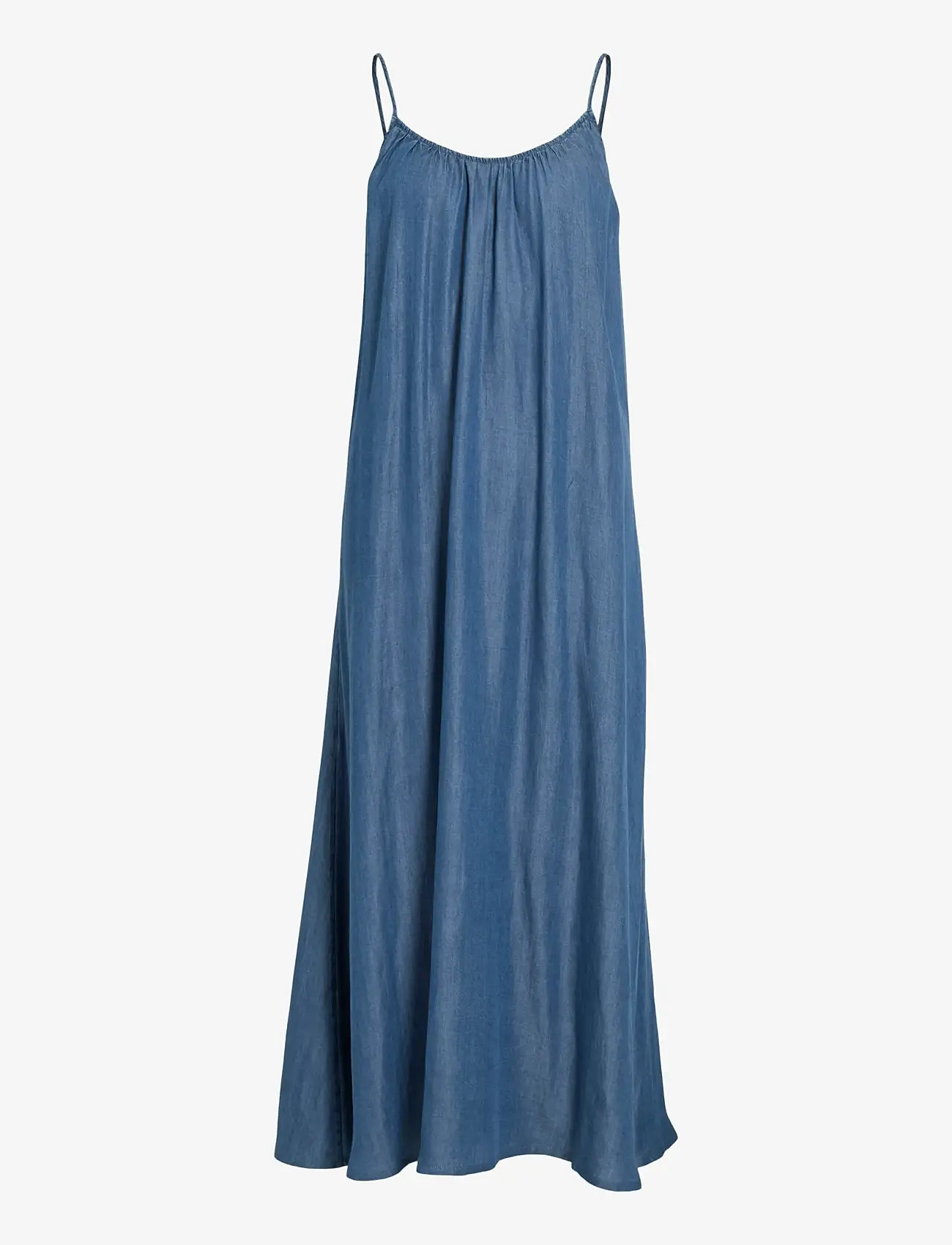 Vila - VITEVIRA U-NECK SINGLET ANKLE DRESS/VOL - medium blue denim - 0