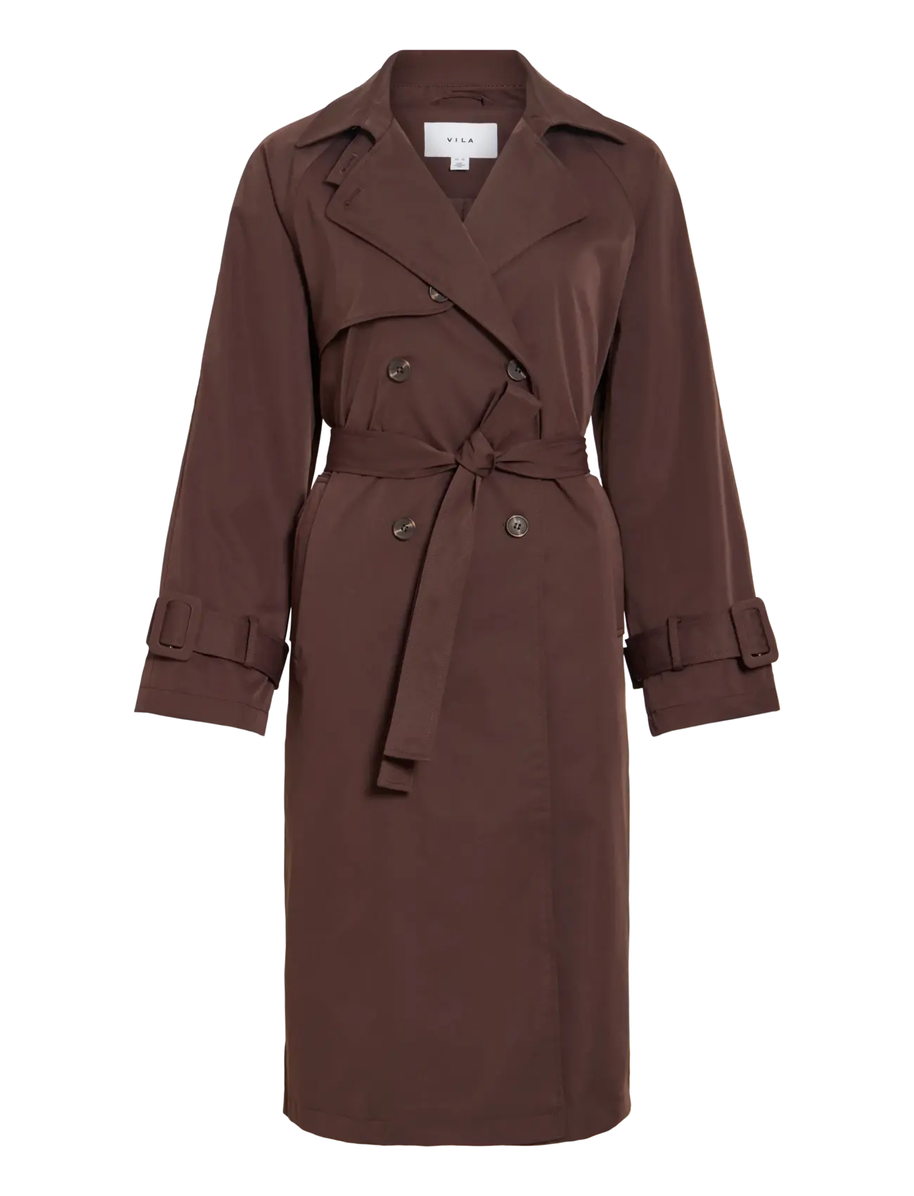 VIVIAN L/S TRENCHCOAT - COFFEE BEAN