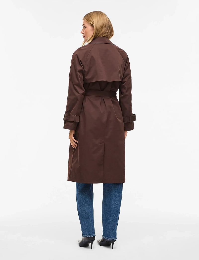 Vila - VIVIAN L/S TRENCHCOAT - trenchcoats - coffee bean - 3