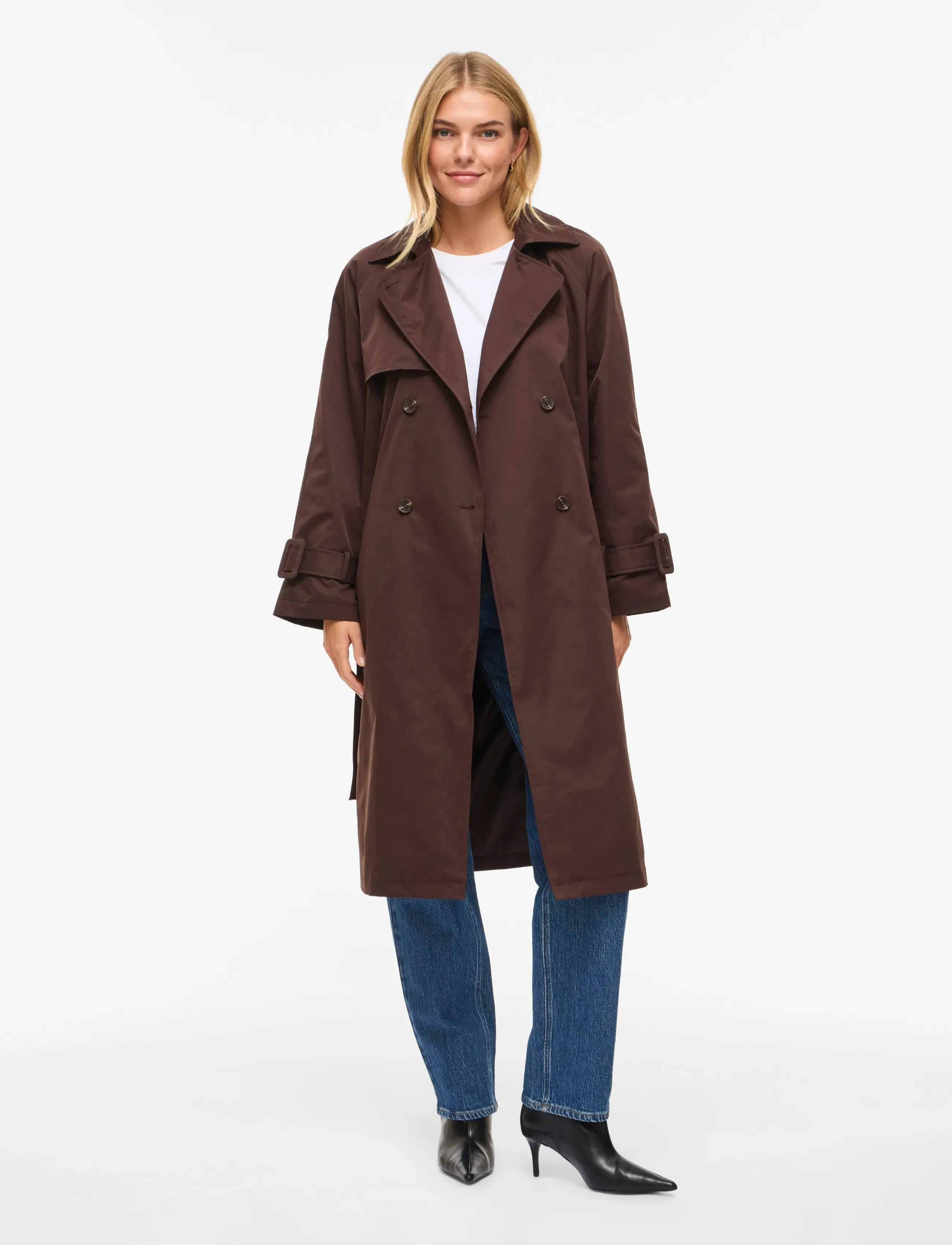 Vila - VIVIAN L/S TRENCHCOAT - trenchcoats - coffee bean - 4