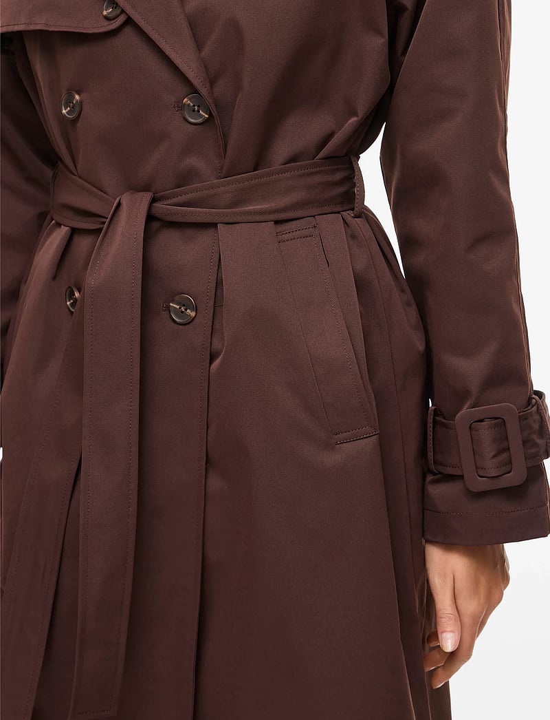 Vila - VIVIAN L/S TRENCHCOAT - trenchcoats - coffee bean - 5