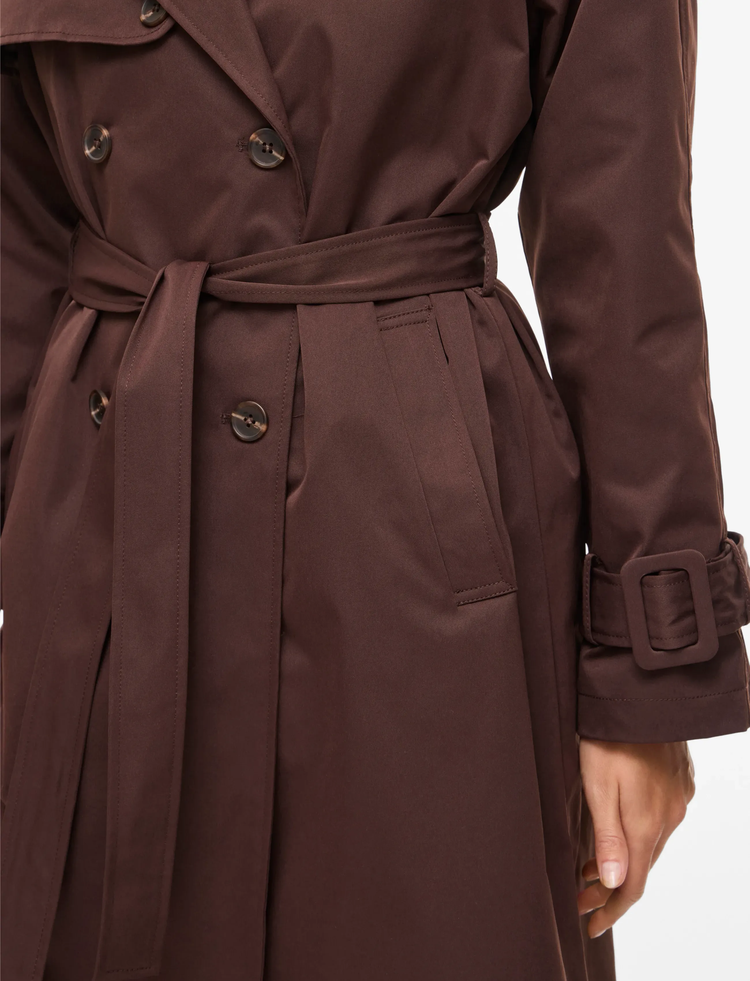 Vila - VIVIAN L/S TRENCHCOAT - trench coats - coffee bean - 5