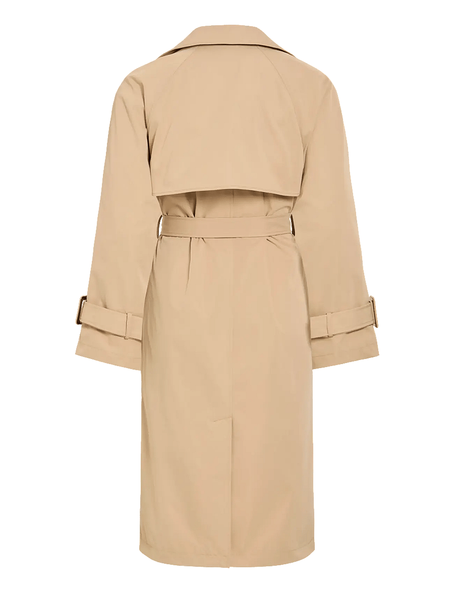 Vila - VIVIAN L/S TRENCHCOAT - trenchcoats - cornstalk - 2