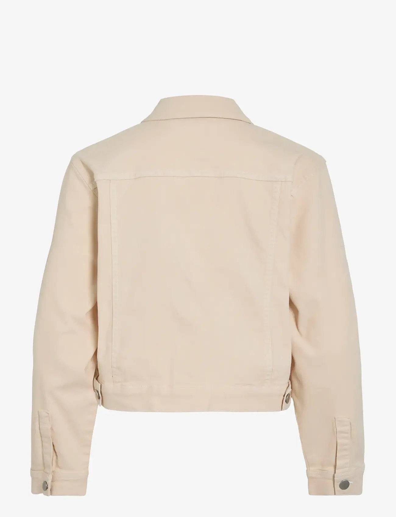 Vila - VINUS NEW L/S DENIM JACKET/TES - forårsjakker - ecru - 1