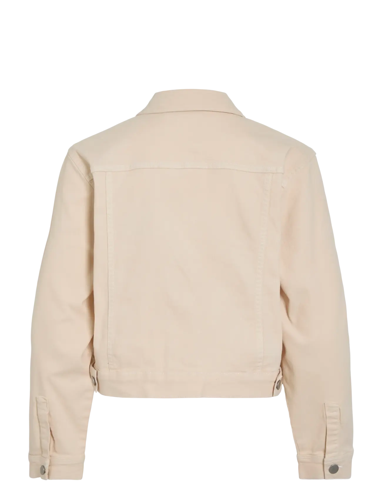 Vila - VINUS NEW L/S DENIM JACKET/TES - Üleriided - ecru - 1