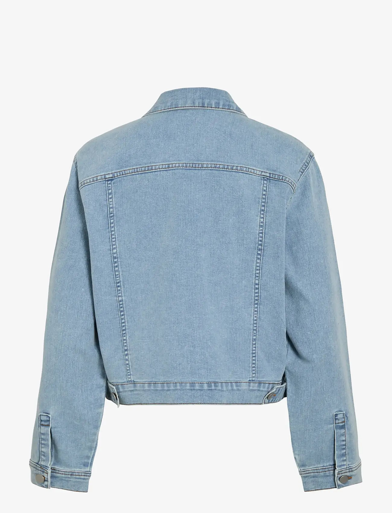 Vila - VINUS NEW L/S DENIM JACKET/TES - forårsjakker - light blue denim - 1