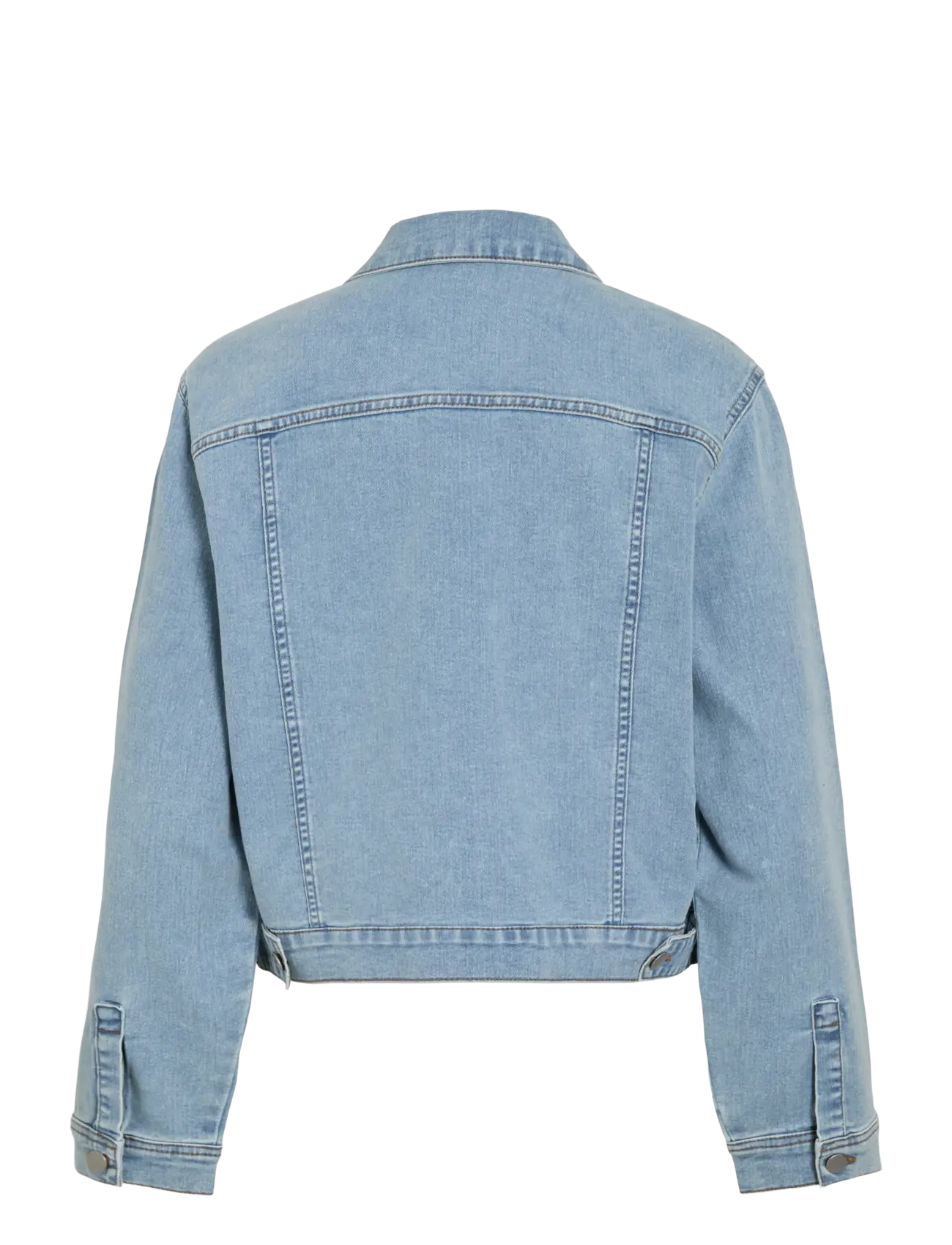 Vila - VINUS NEW L/S DENIM JACKET/TES - frühlingsjacken - light blue denim - 1