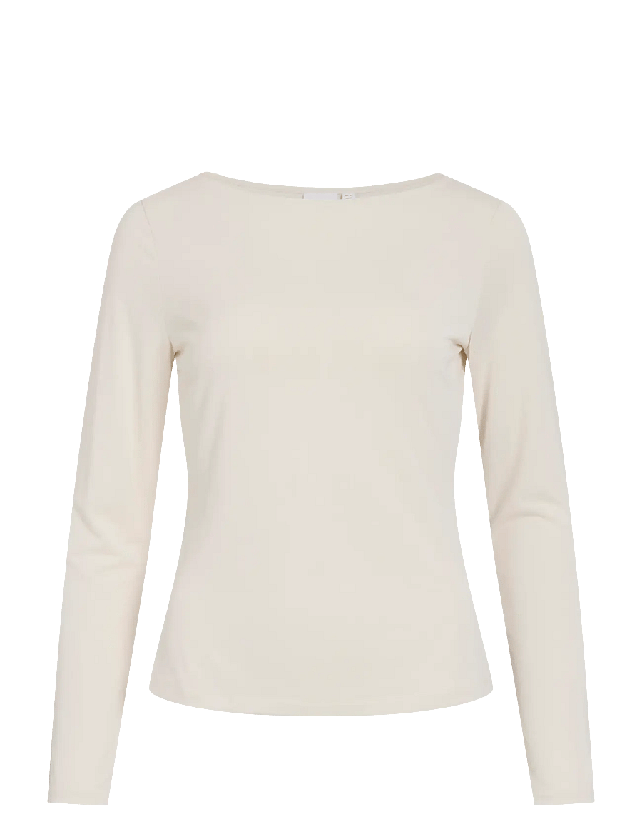 Vila - VIMODALA BOATNECK L/S TOP - NOOS - pikkade varrukatega alussärgid - birch - 1