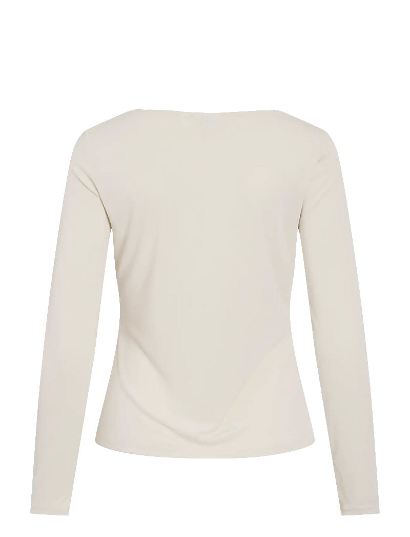 Vila - VIMODALA BOATNECK L/S TOP - NOOS - langärmlige tops - birch - 1