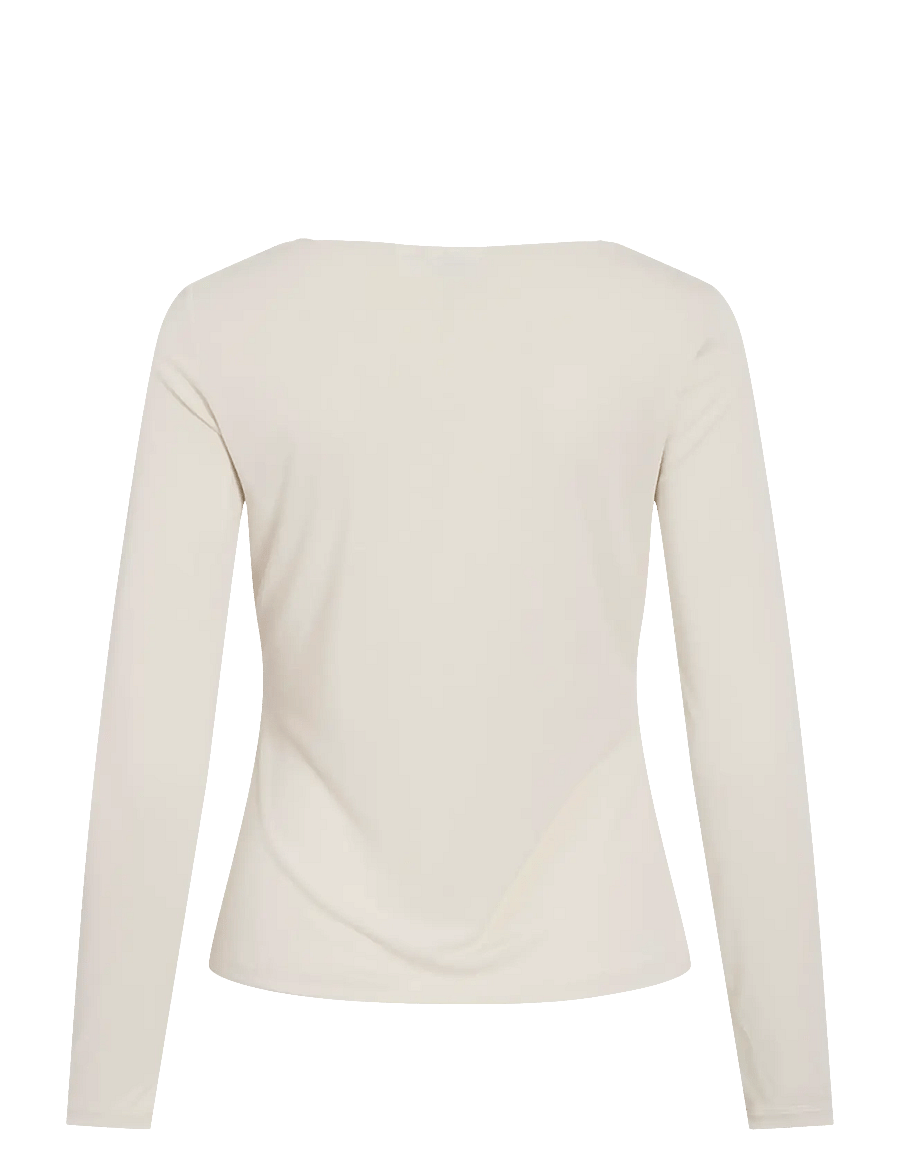 Vila - VIMODALA BOATNECK L/S TOP - NOOS - pikkade varrukatega alussärgid - birch - 2