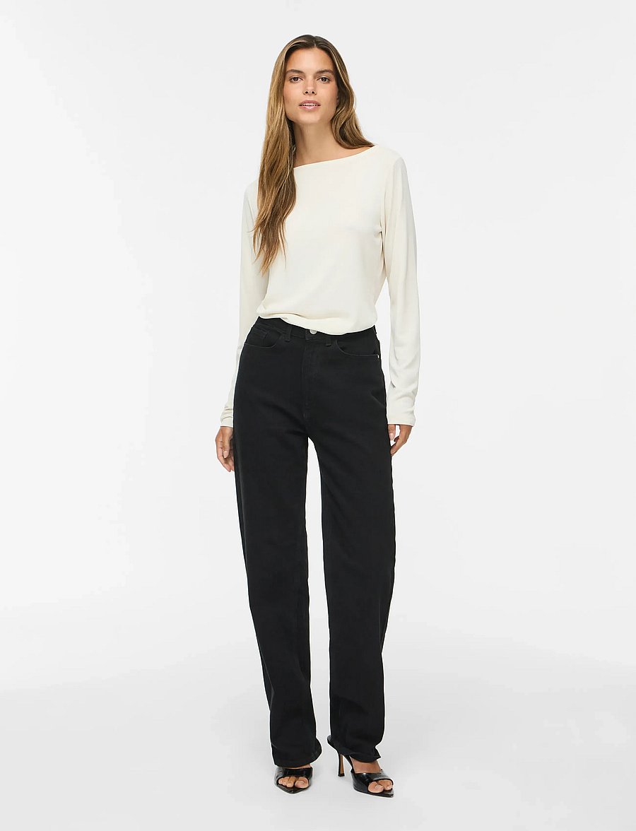 Vila - VIMODALA BOATNECK L/S TOP - NOOS - pikkade varrukatega alussärgid - birch - 4