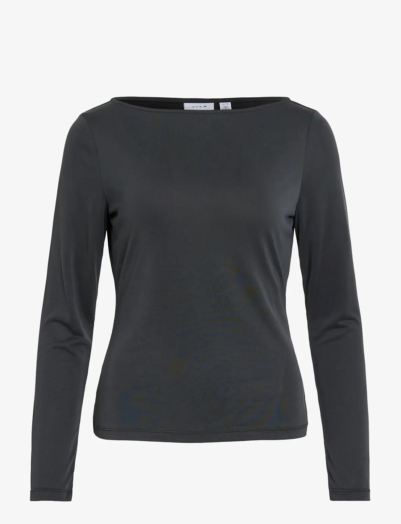 Vila - VIMODALA BOATNECK L/S TOP - NOOS - langærmede toppe - black - 0