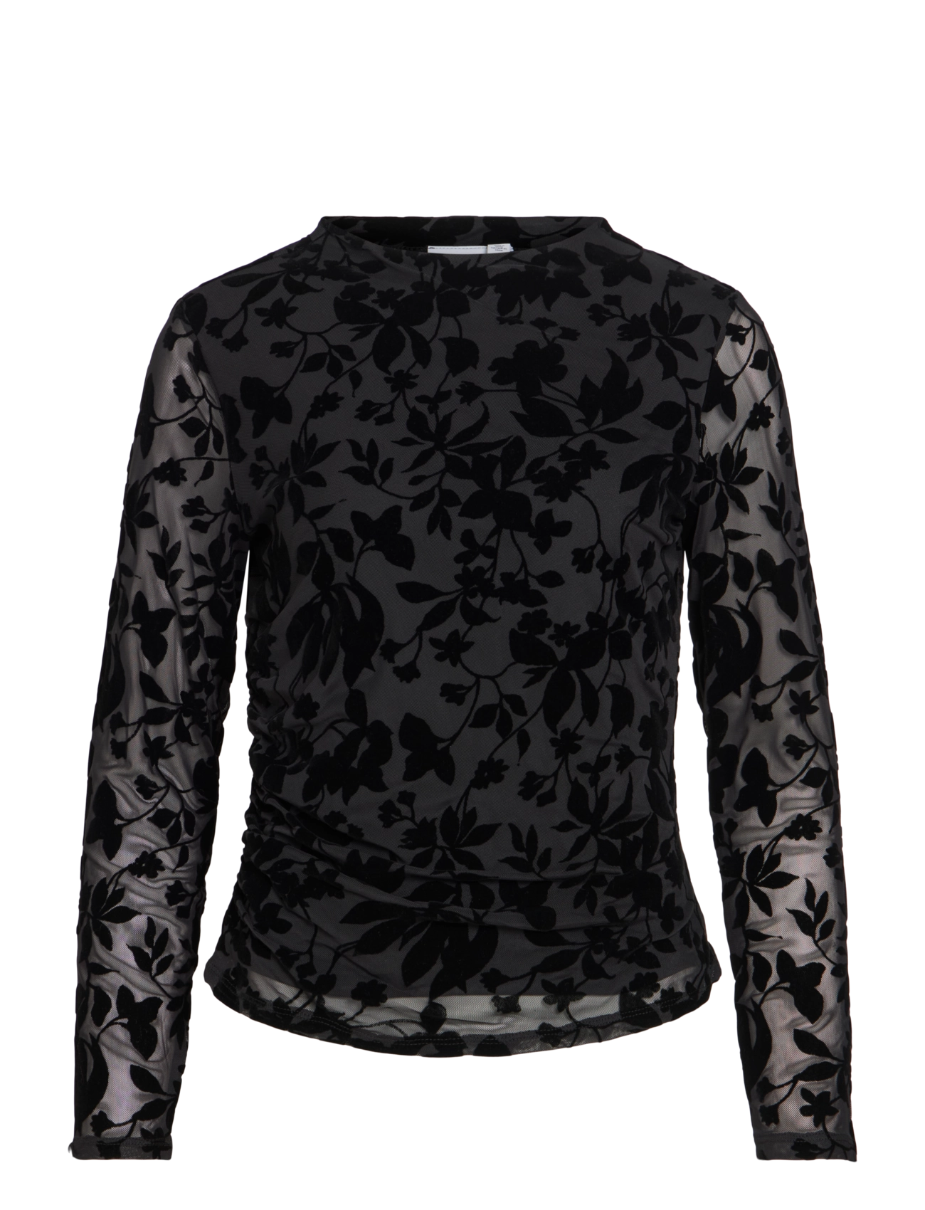 Vila - VIRIKKE L/S FUNNEL NECK TOP - NOOS - black beauty - 1