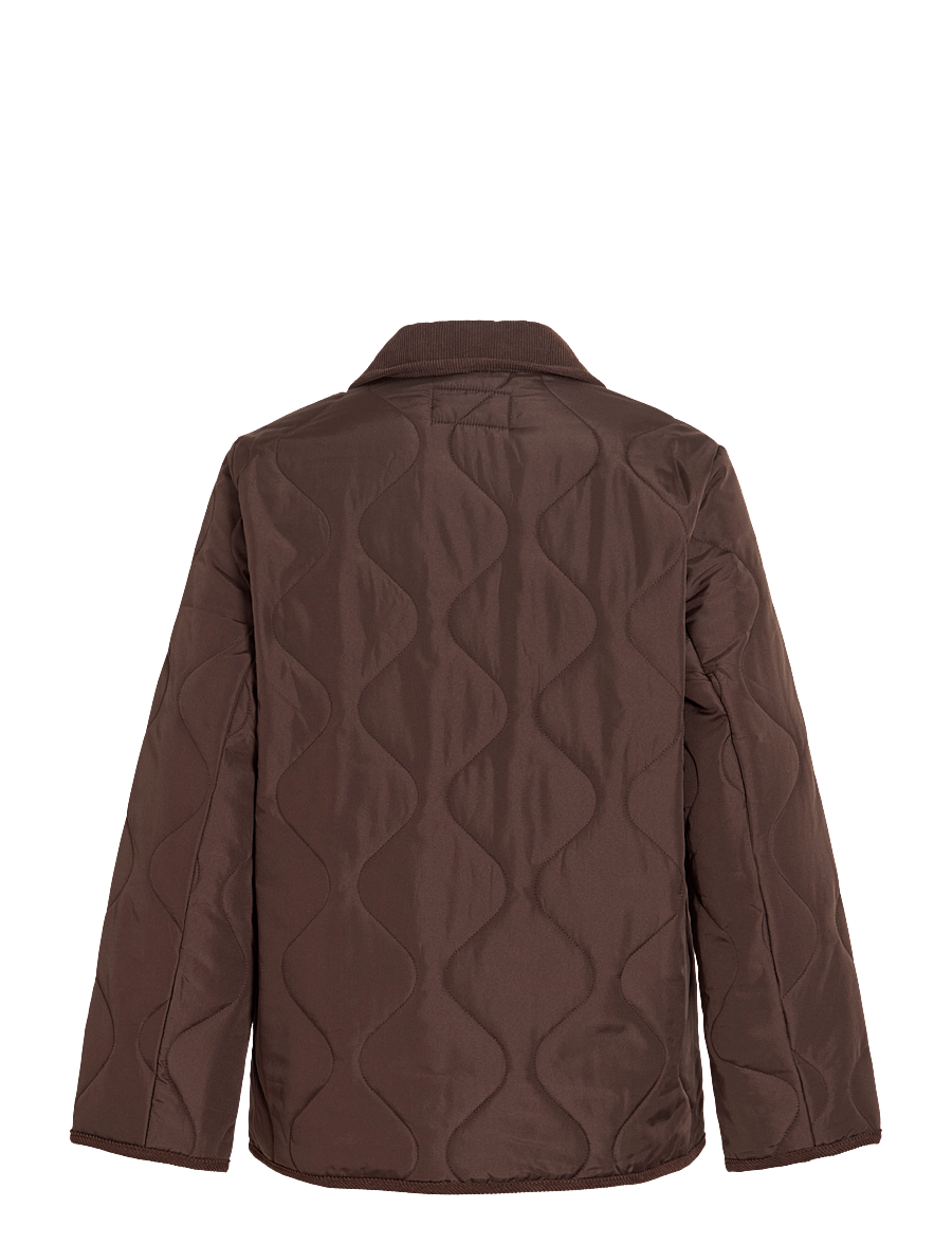 Vila - VITATE L/S QUILT DETAIL JACKET - NOOS - coffee bean - 2