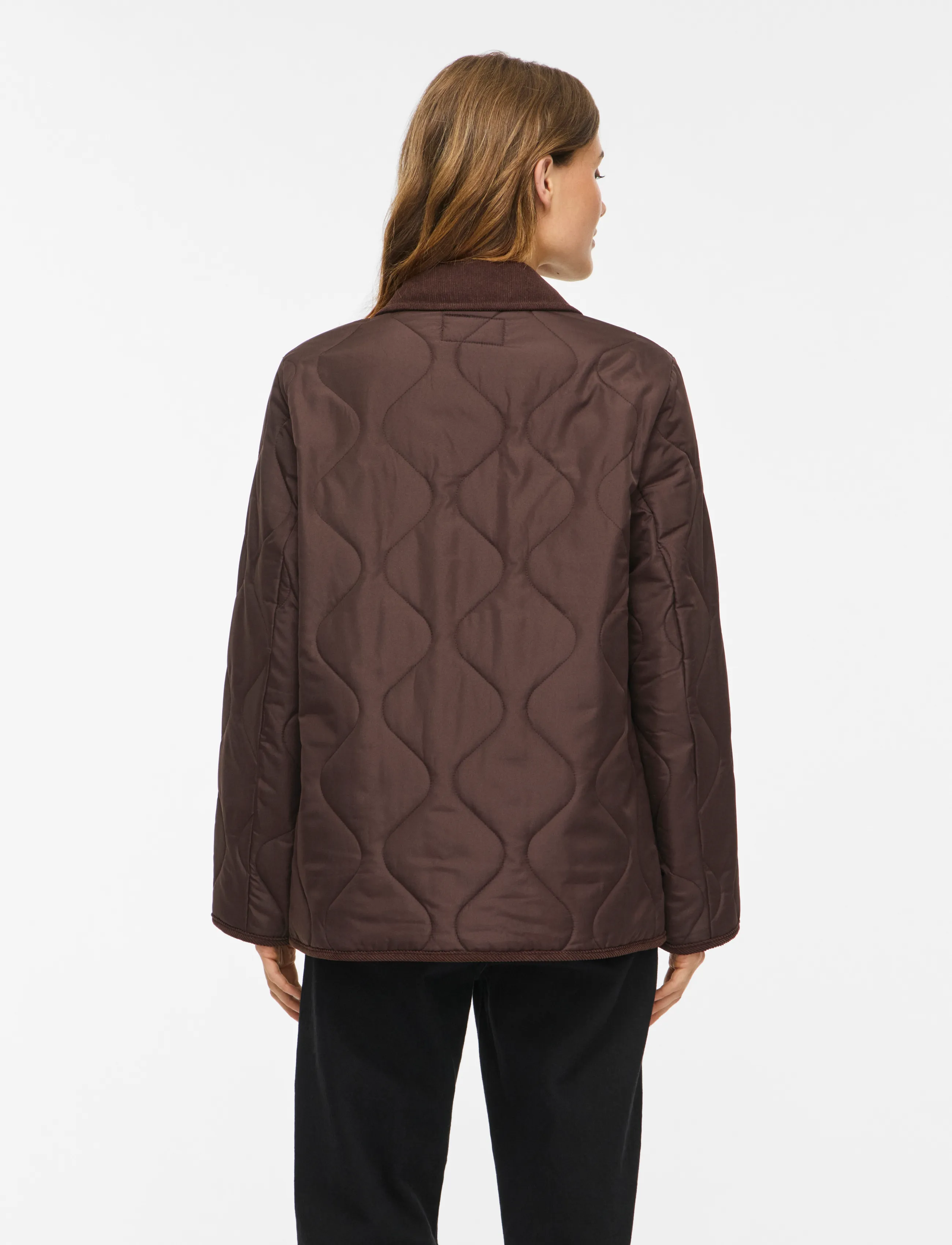 Vila - VITATE L/S QUILT DETAIL JACKET - NOOS - coffee bean - 3