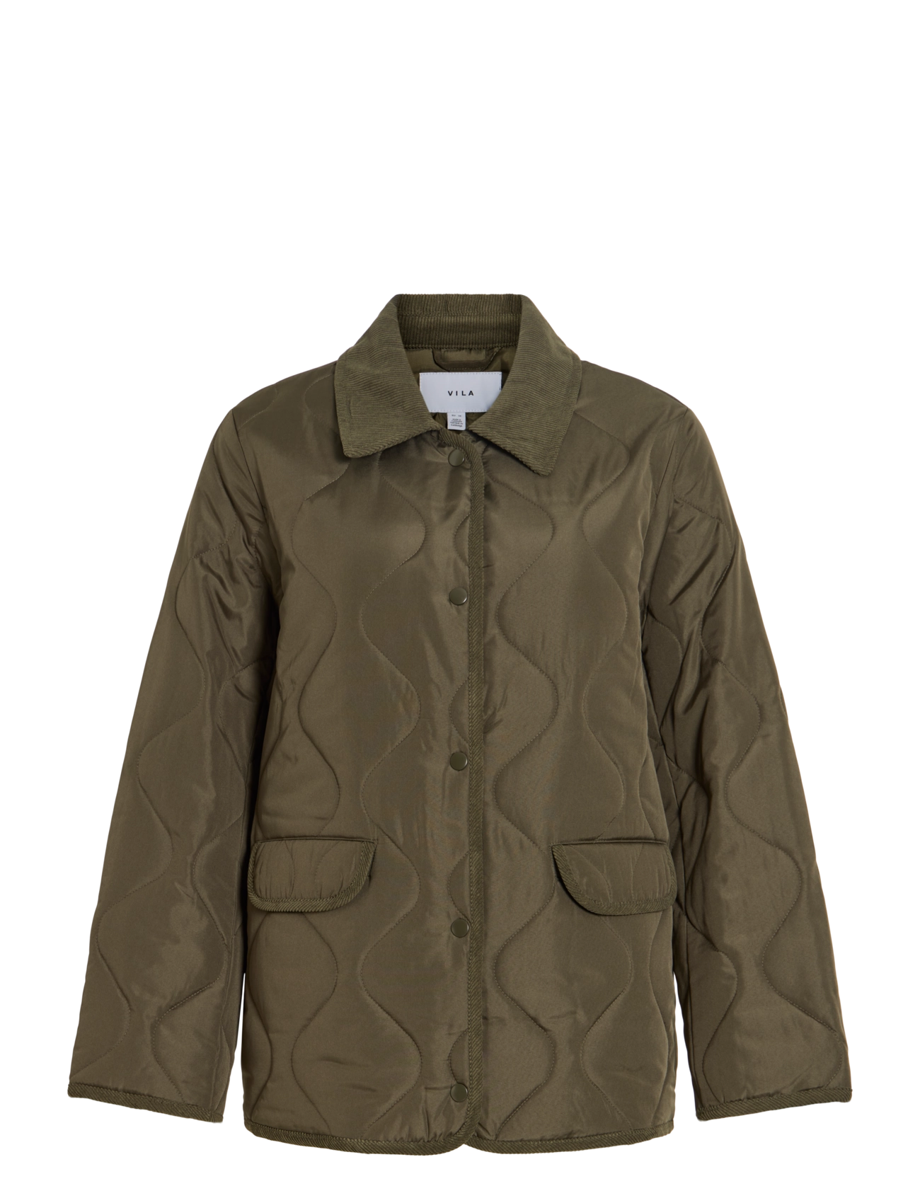 Vila - VITATE L/S QUILT DETAIL JACKET - NOOS - forest night - 1