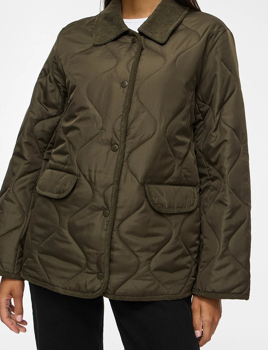 Vila - VITATE L/S QUILT DETAIL JACKET - NOOS - frühlingsjacken - forest night - 5