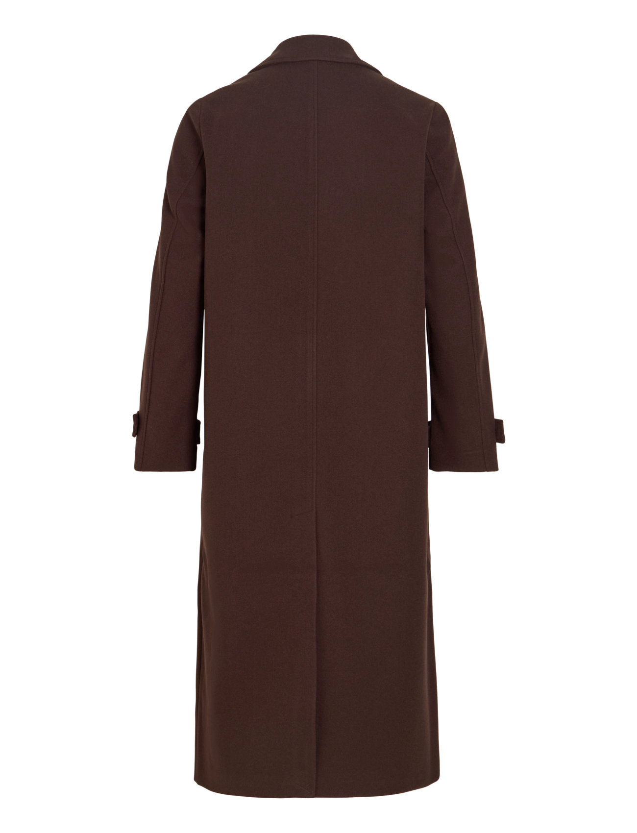 Vila - VIFEMKE L/S BUTTON LONG COAT - NOOS - coffee bean - 2