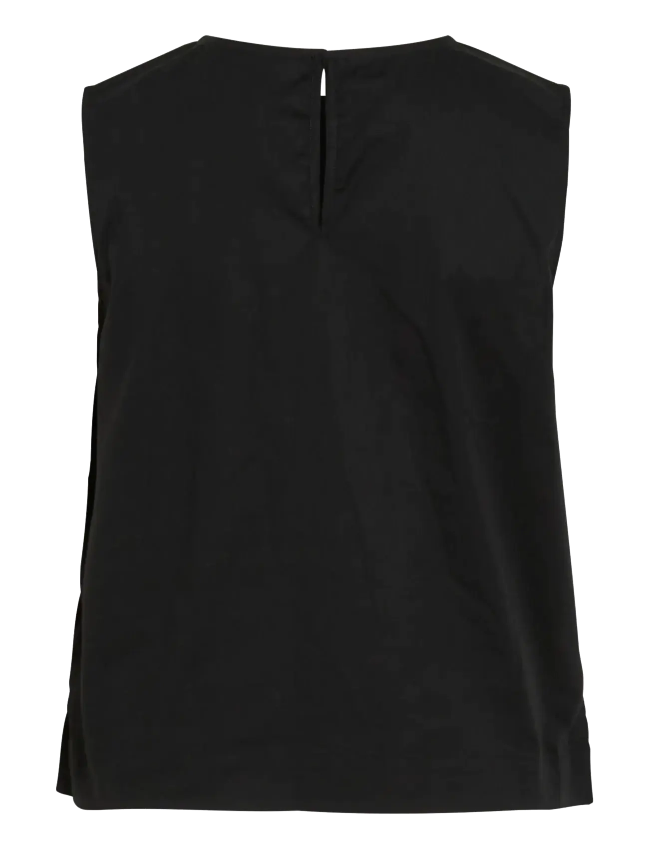 Vila - VIVALENCIA O-NECK S/L SHORT TOP/2 - Ärmellose blusen - black beauty - 2