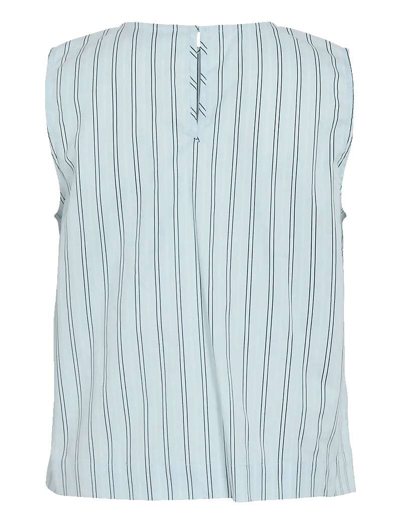 Vila - VIVALENCIA O-NECK S/L SHORT TOP/2 - Ærmeløse bluser - nantucket breeze - 2