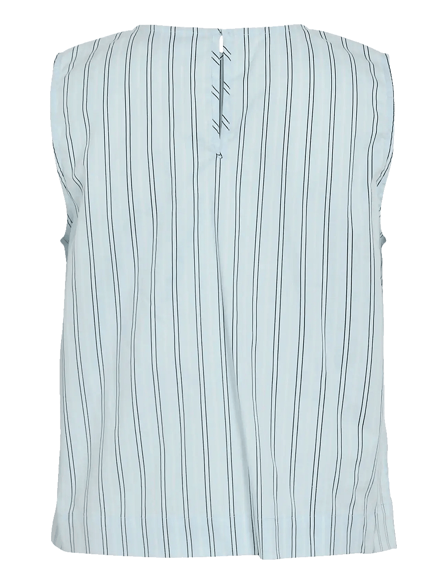 Vila - VIVALENCIA O-NECK S/L SHORT TOP/2 - Ärmellose blusen - nantucket breeze - 2