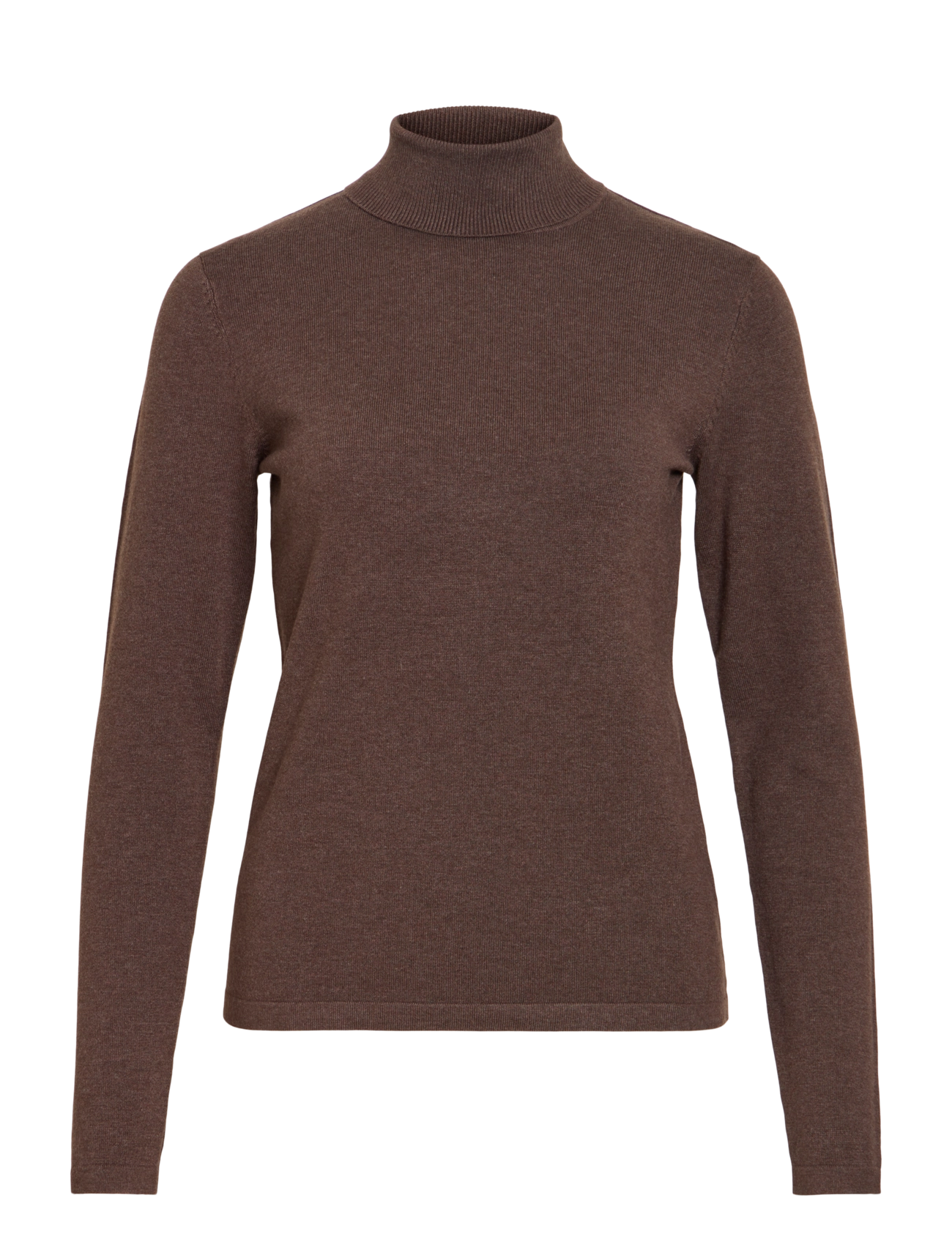 Vila VIMALU ROLLNECK L/S KNIT TOP NOOS - Tøj - COFFEE BEAN / brown