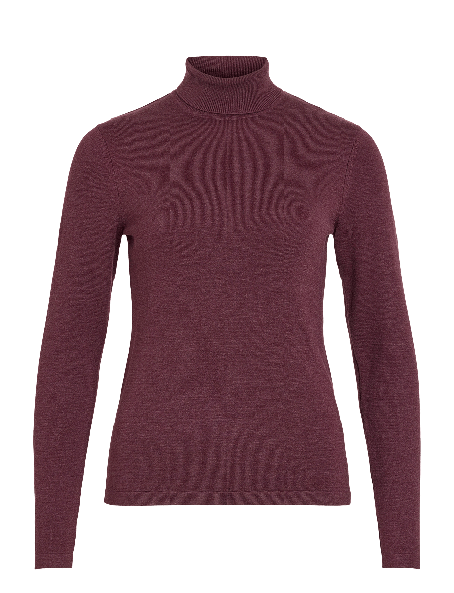 Vila - VIMALU ROLLNECK L/S KNIT TOP NOOS - port royale - 1
