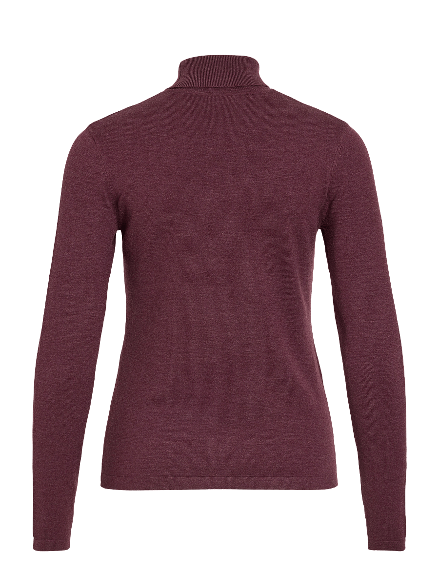 Vila - VIMALU ROLLNECK L/S KNIT TOP NOOS - port royale - 2