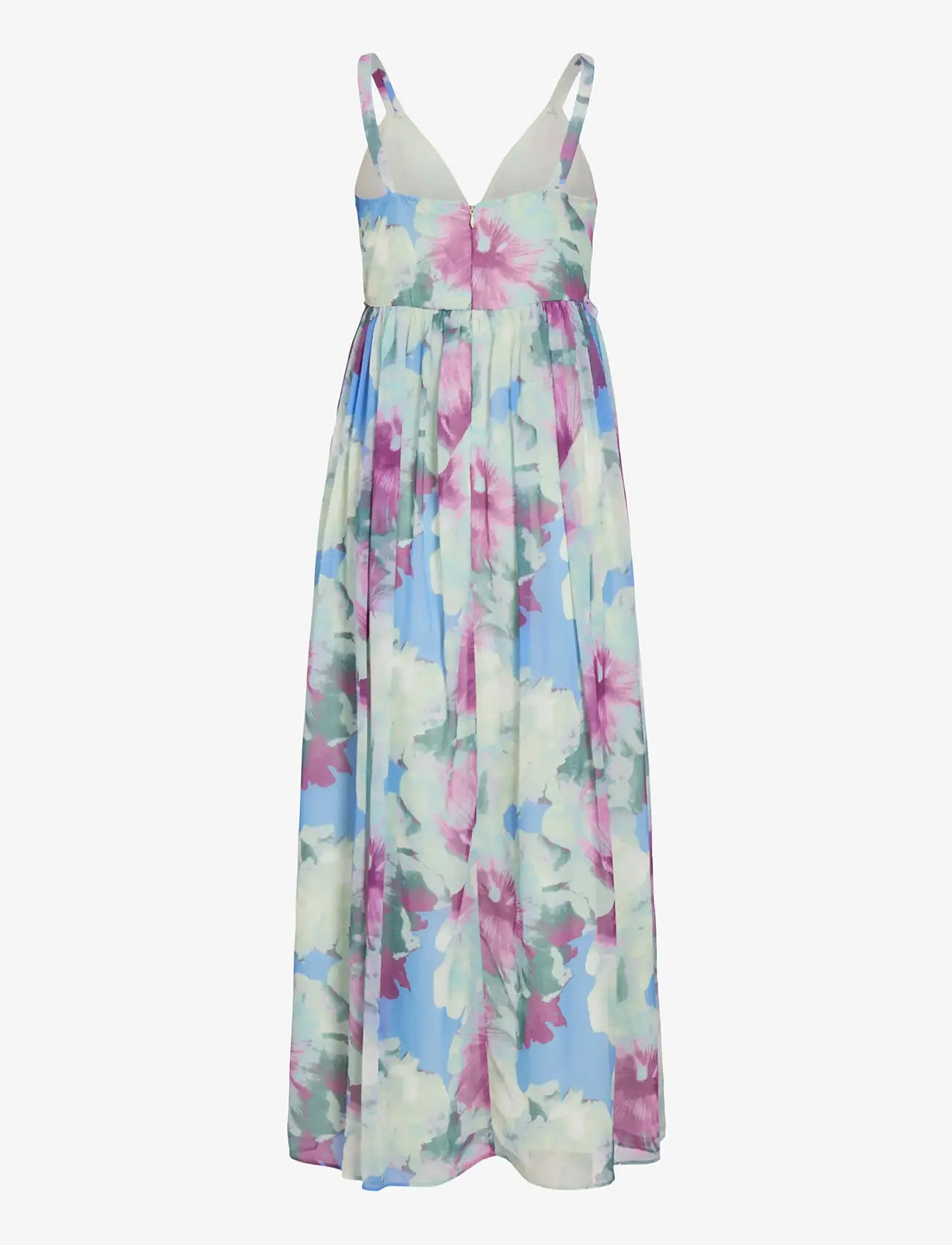 Vila - VIPEONY V-NECK MAXI STRAP DRESS/DC/KA - maxikleider - smoke green - 2