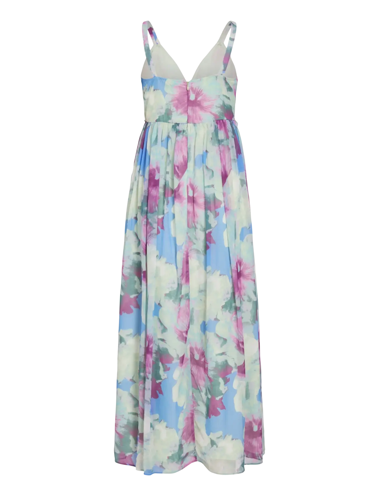 Vila - VIPEONY V-NECK MAXI STRAP DRESS/DC/KA - maksikleidid - smoke green - 2