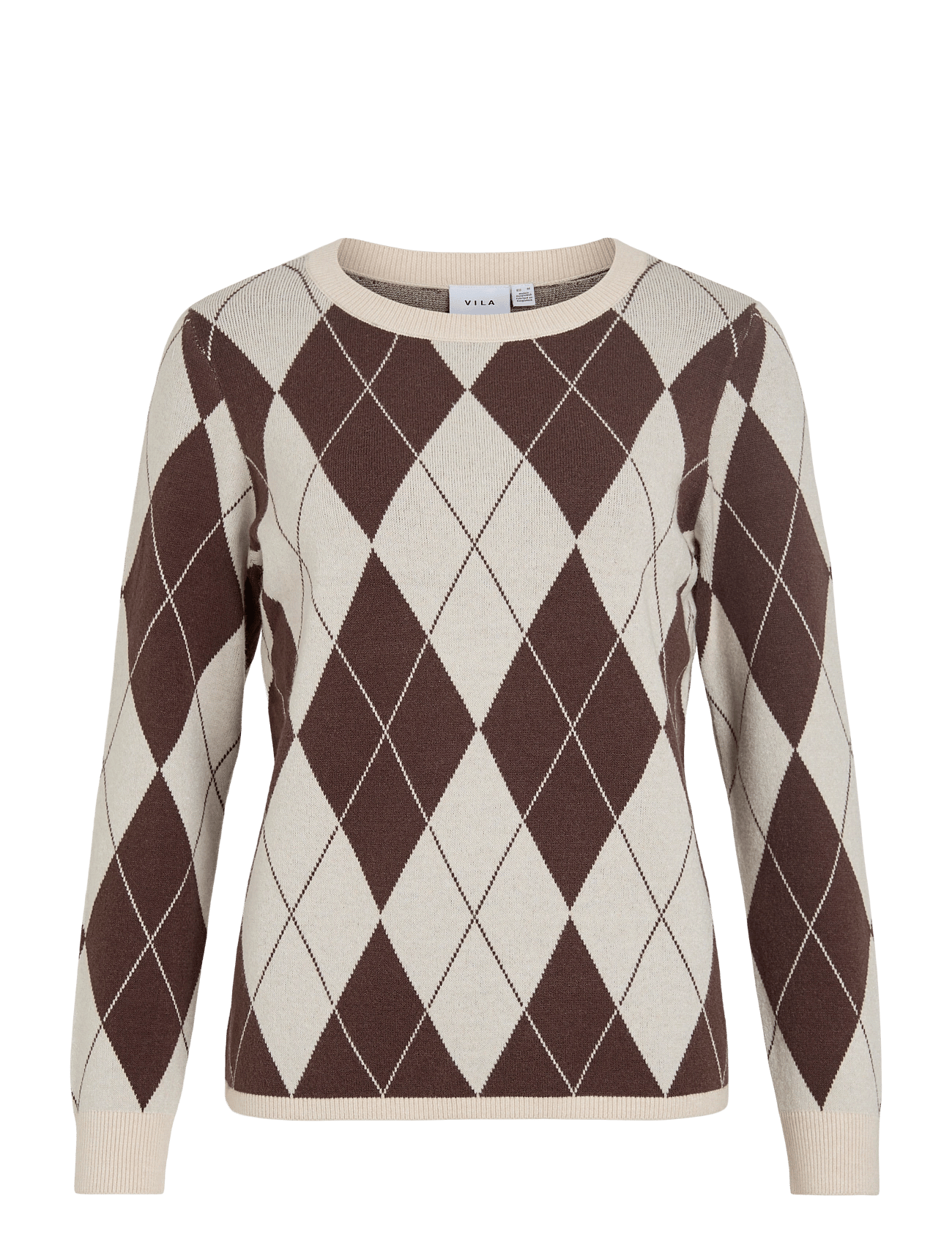 VITIF O-NECK L/S KNIT PULLOVER - SUPER LIGHT NATURAL MELAN