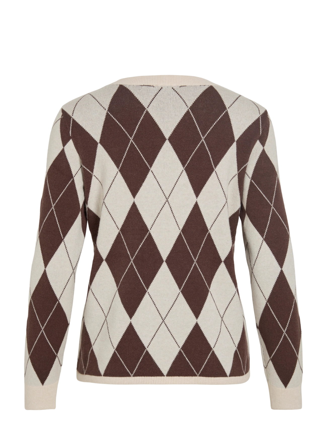 Vila - VITIF O-NECK L/S KNIT PULLOVER - super light natural melan - 1