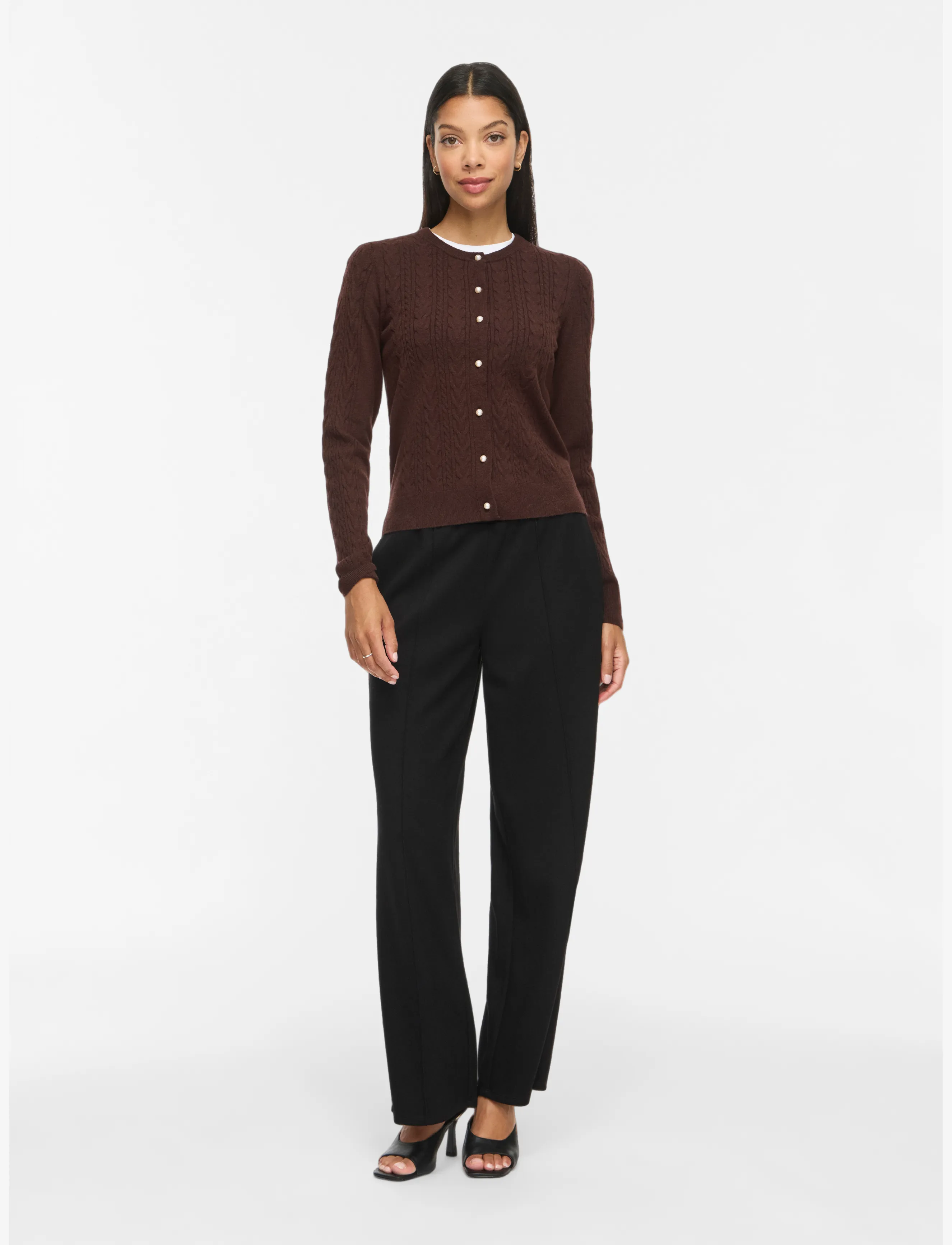 Vikerry Cable L/S Knit Cardigan-Noos 3