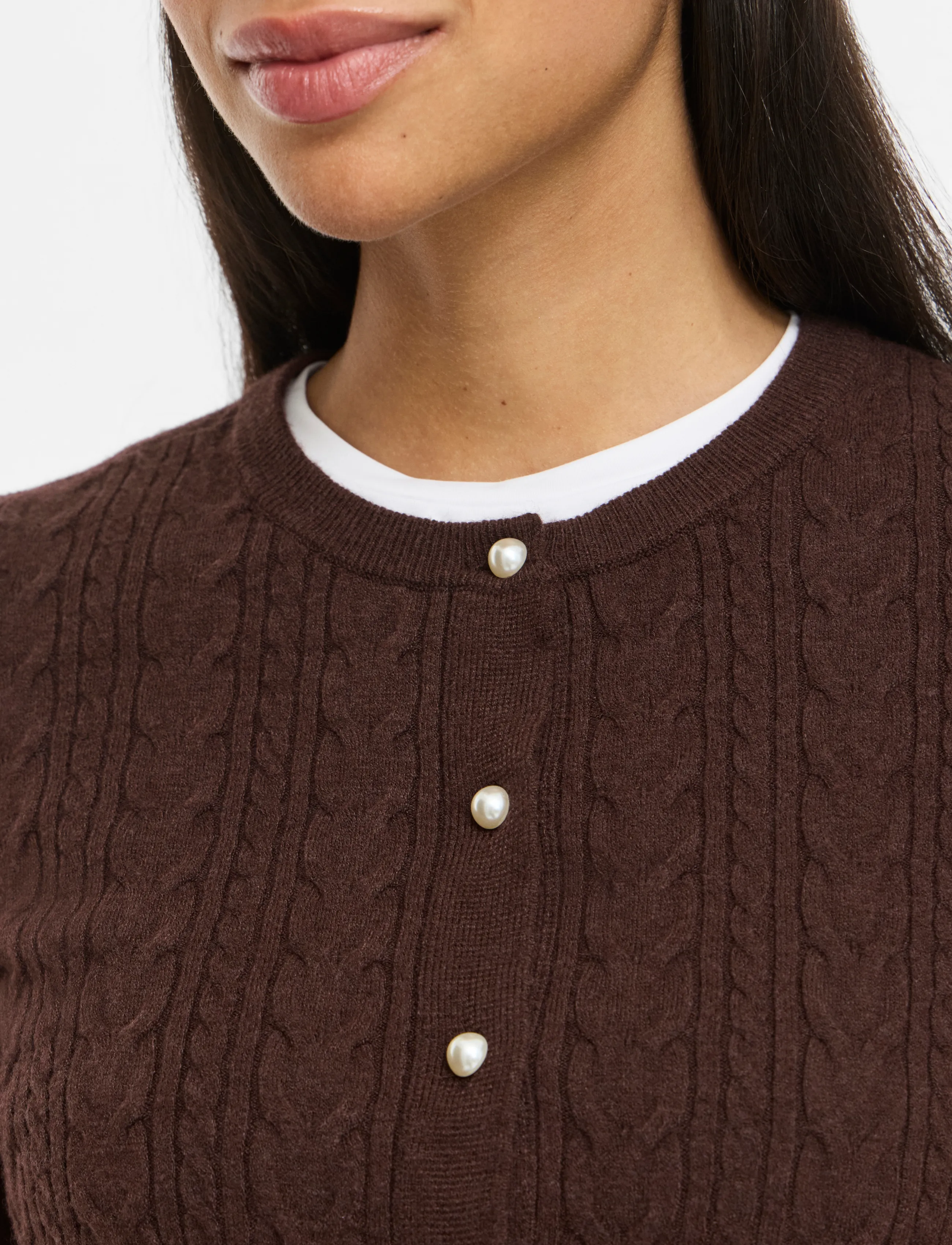 Vikerry Cable L/S Knit Cardigan-Noos 4