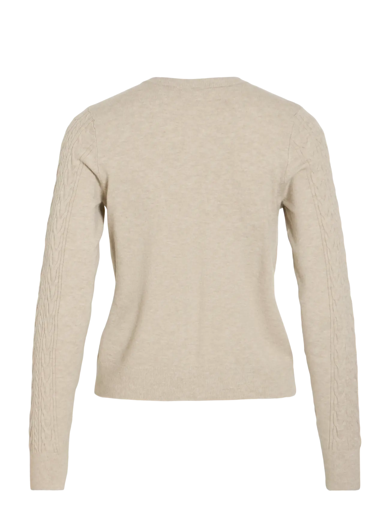 Vila - VIKERRY CABLE L/S KNIT CARDIGAN-NOOS - cardigans - natural melange - 2