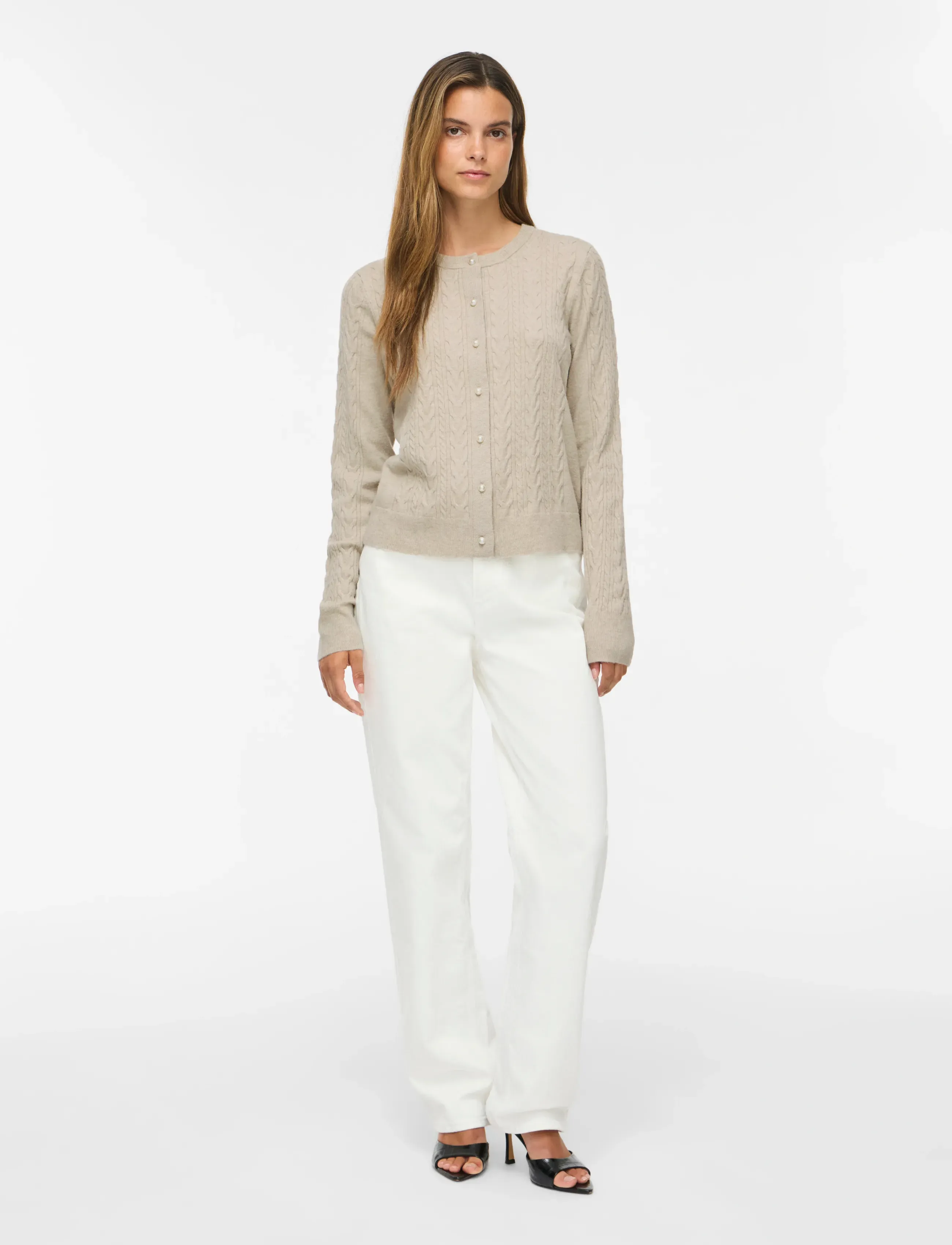 Vikerry Cable L/S Knit Cardigan-Noos 3