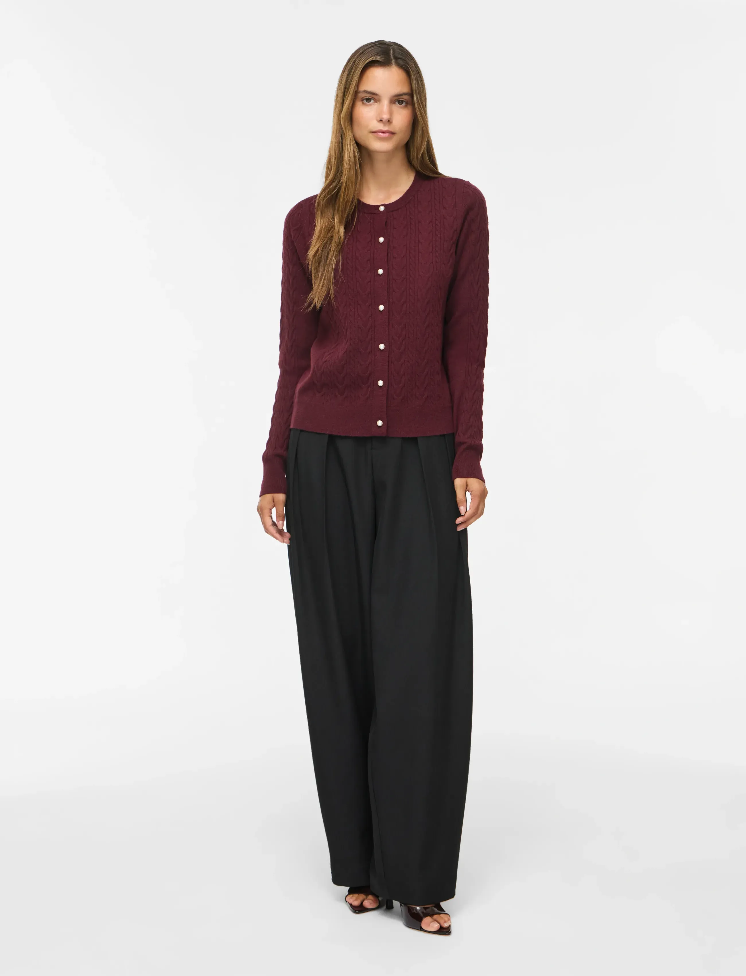 Vikerry Cable L/S Knit Cardigan-Noos 3