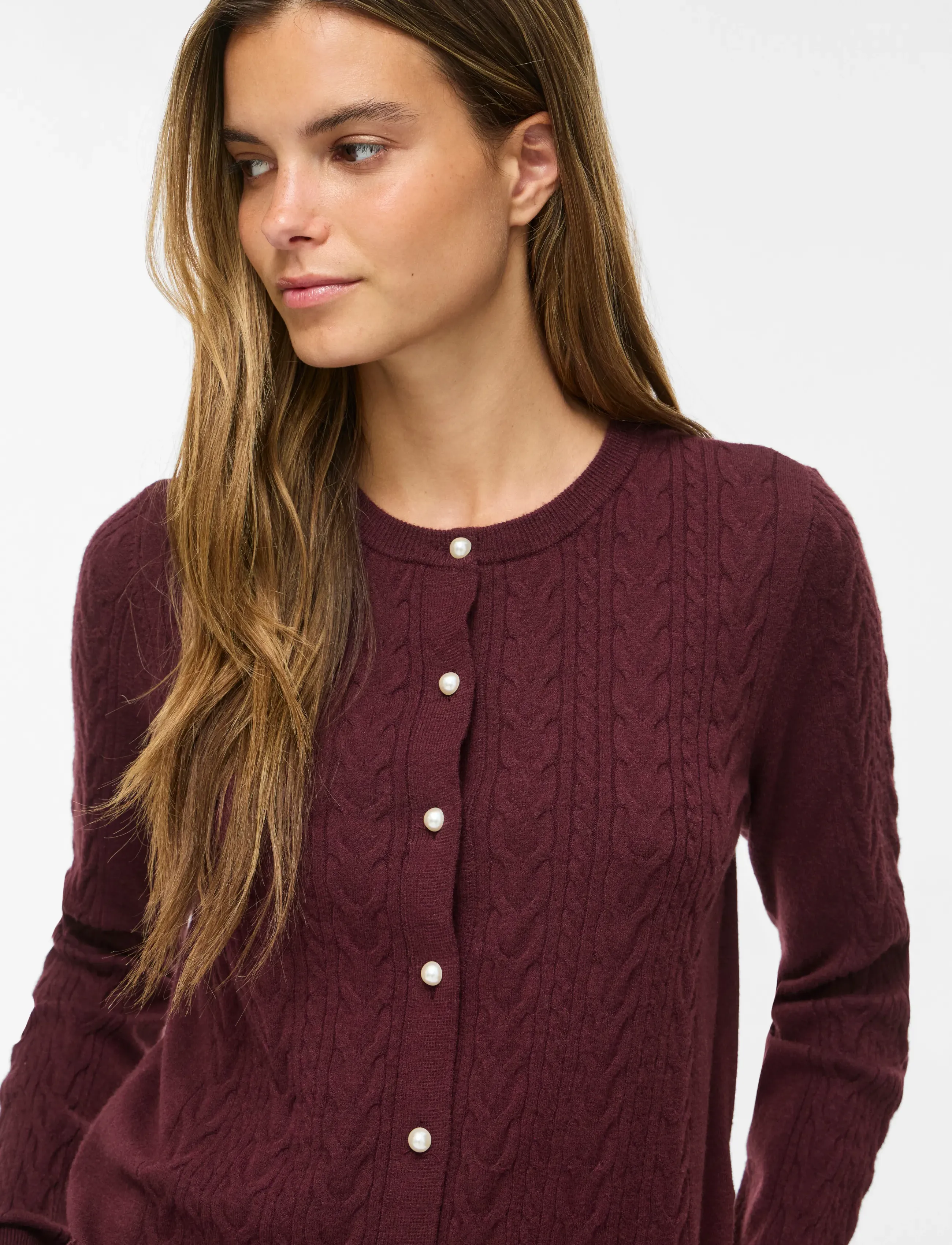 Vikerry Cable L/S Knit Cardigan-Noos 4