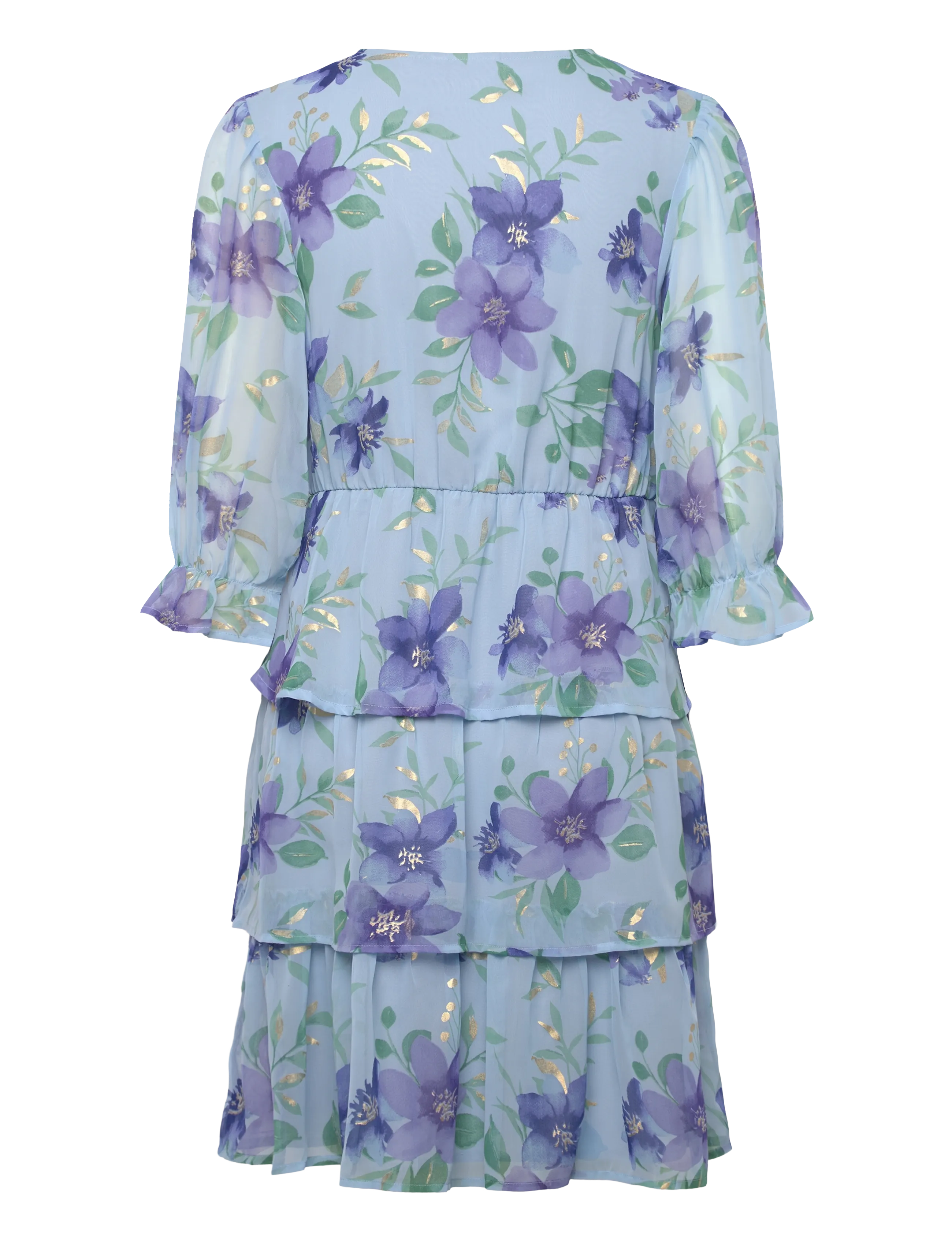 Vila - VIMAGNOLIA 3/4 -NECK SHORT DRESS/DC/KA - summer dresses - nantucket breeze - 2