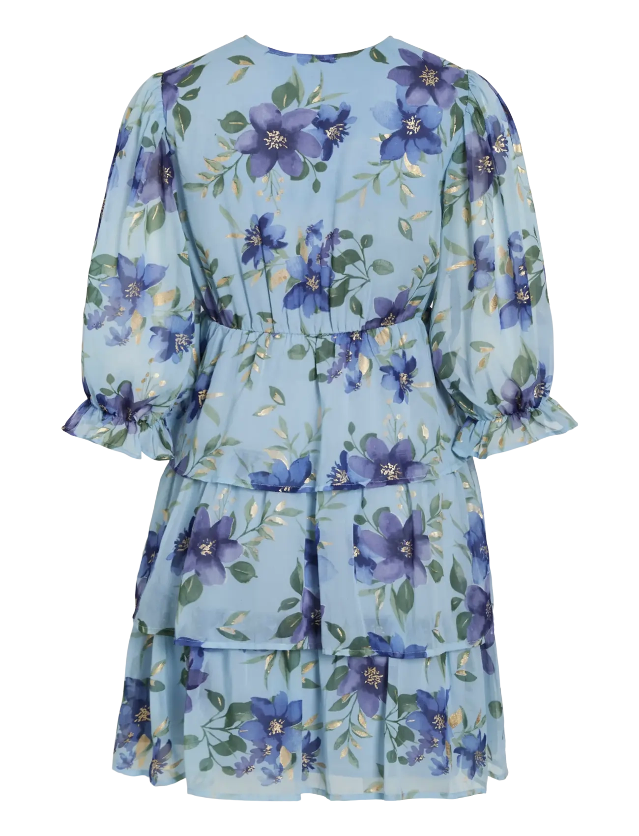 Vila - VIMAGNOLIA 3/4 -NECK SHORT DRESS/DC/KA - suvekleidid - nantucket breeze - 2