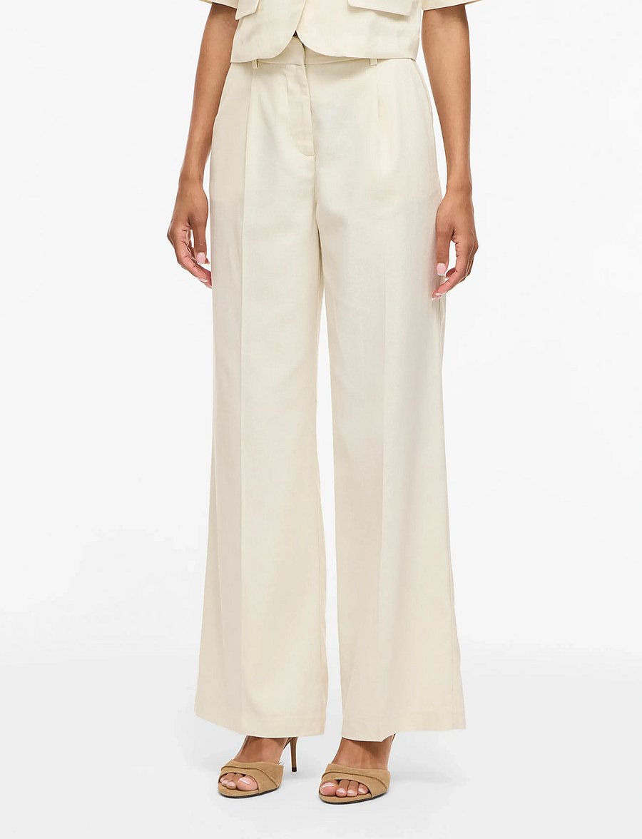 Vila - VIPOCKEY HW TAILORED PANTS - kostymbyxor - birch - 0