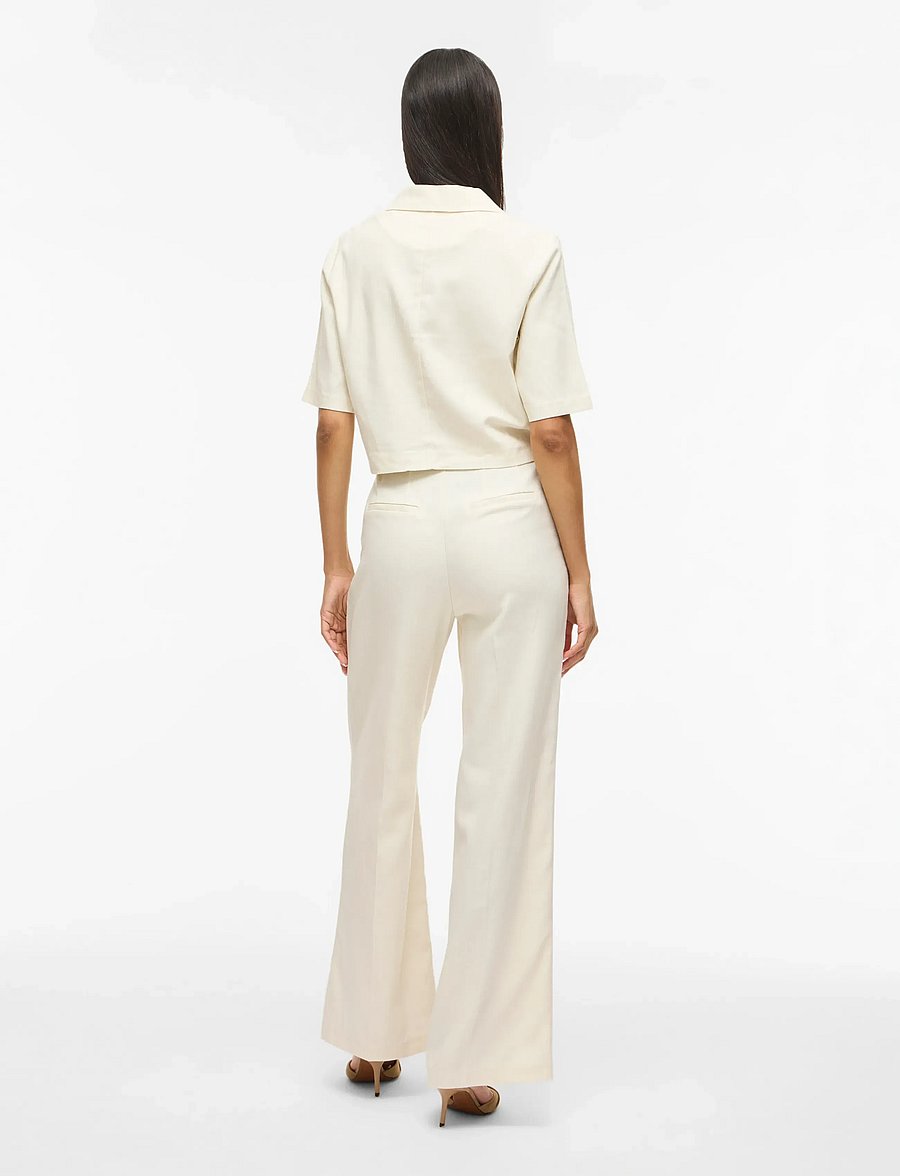 Vila - VIPOCKEY HW TAILORED PANTS - kostymbyxor - birch - 3